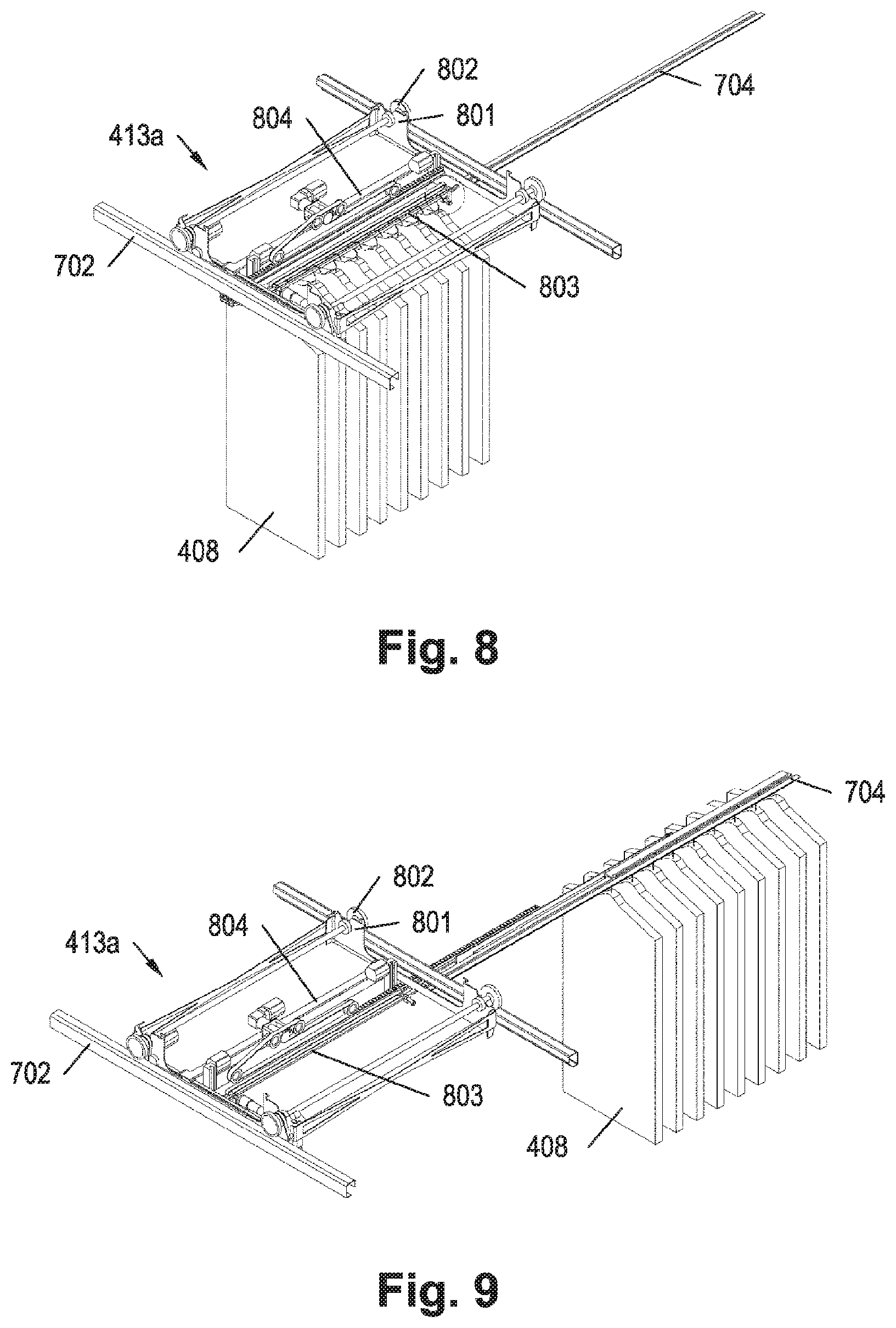 Patent US12129114 Figure 8 – Storage and picking system having improved stocking performance and method for operating same