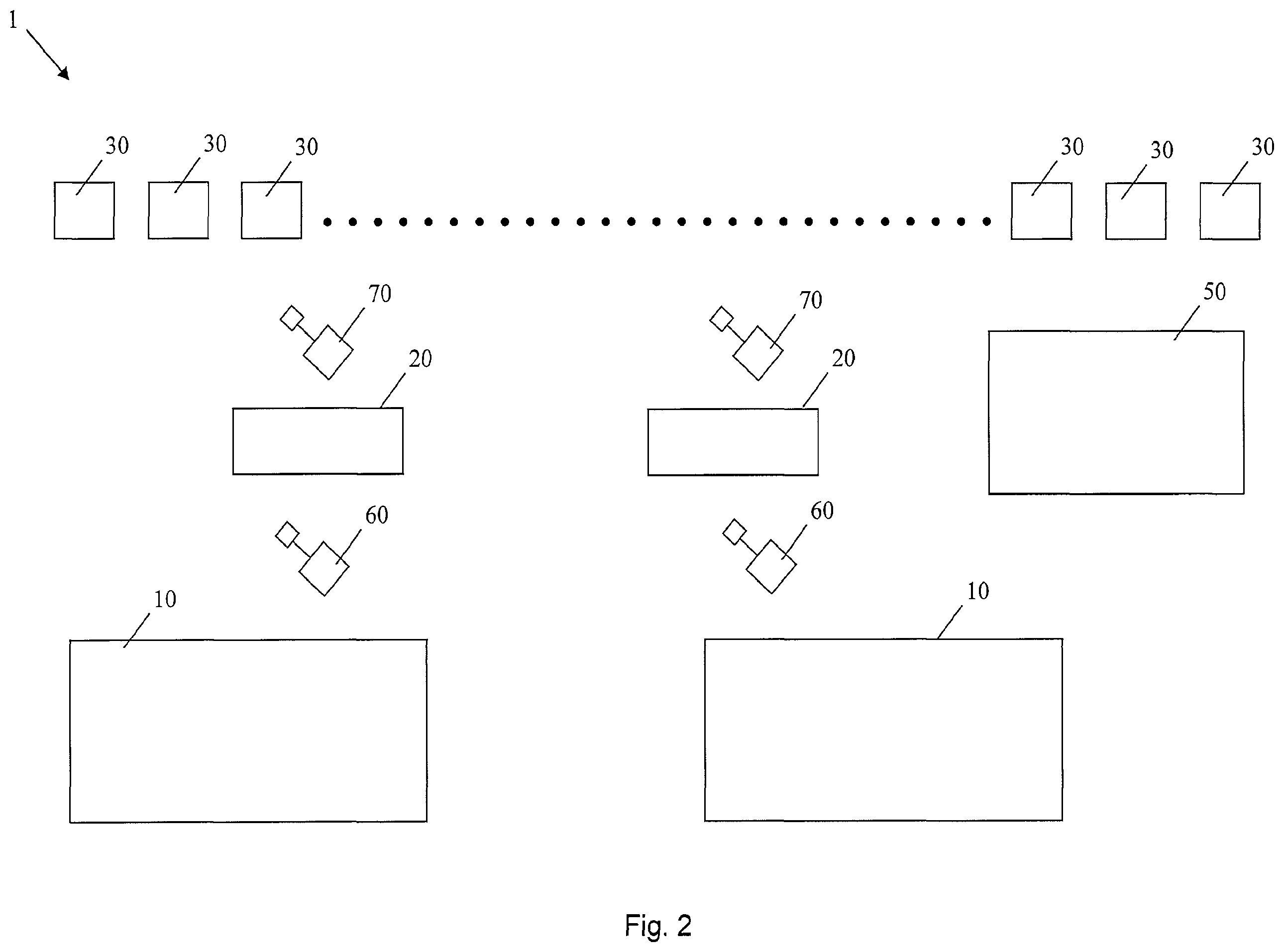 Patent US12129117 Figure 2 – Method and plant for producing tyres for vehicle wheels