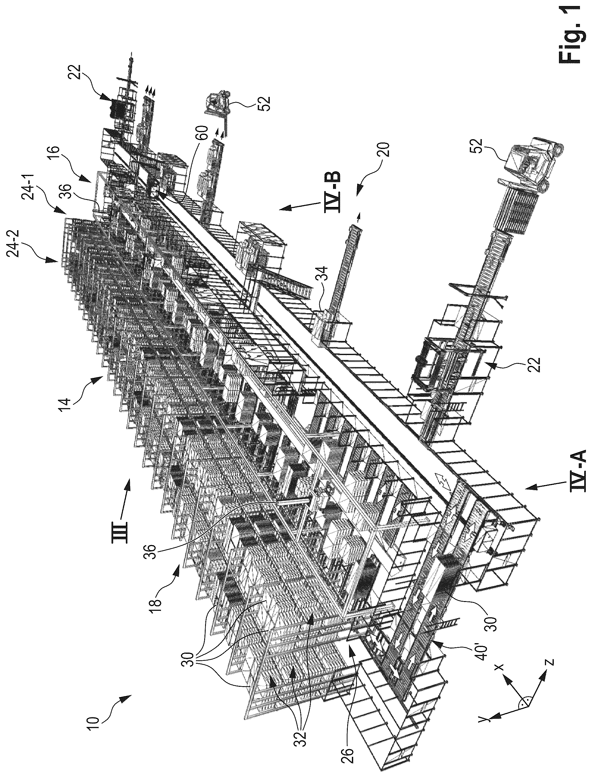 Patent US12129120 Figure 1 – System and method for picking flat-pack articles
