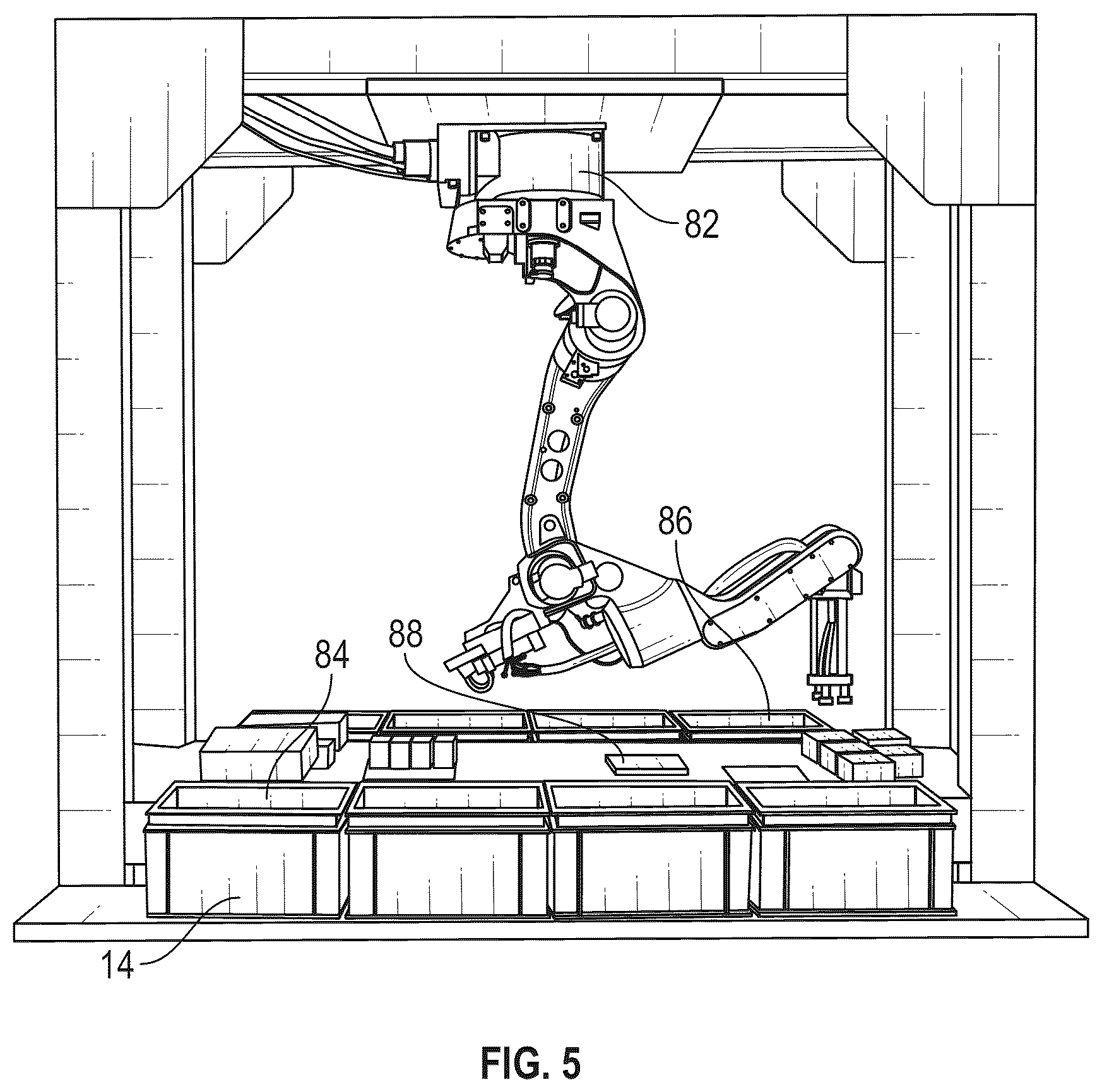 Patent US12129122 Figure 5 – Modular inventory handling system and method
