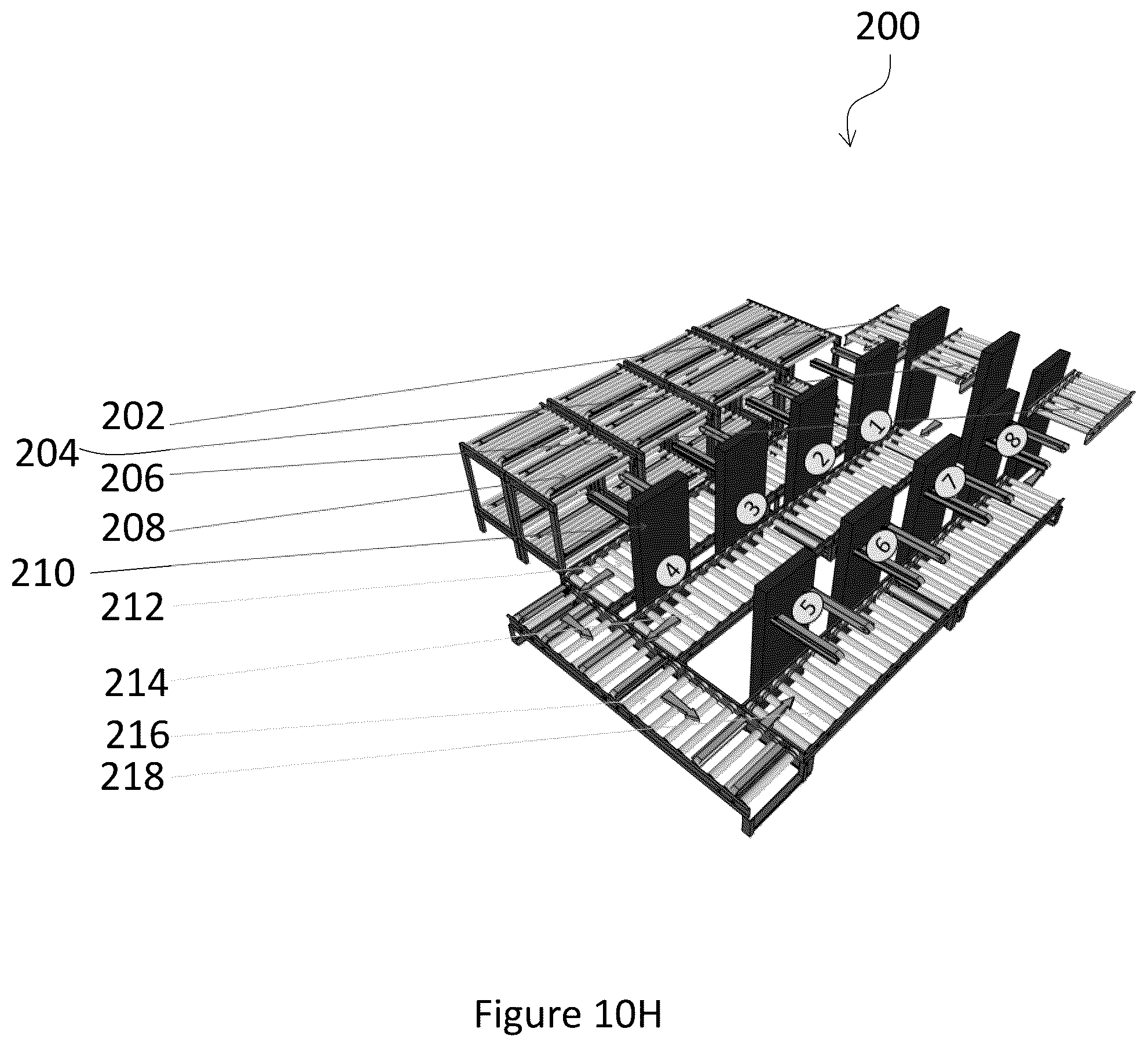 Patent US12129122 Figure 18 – Modular inventory handling system and method