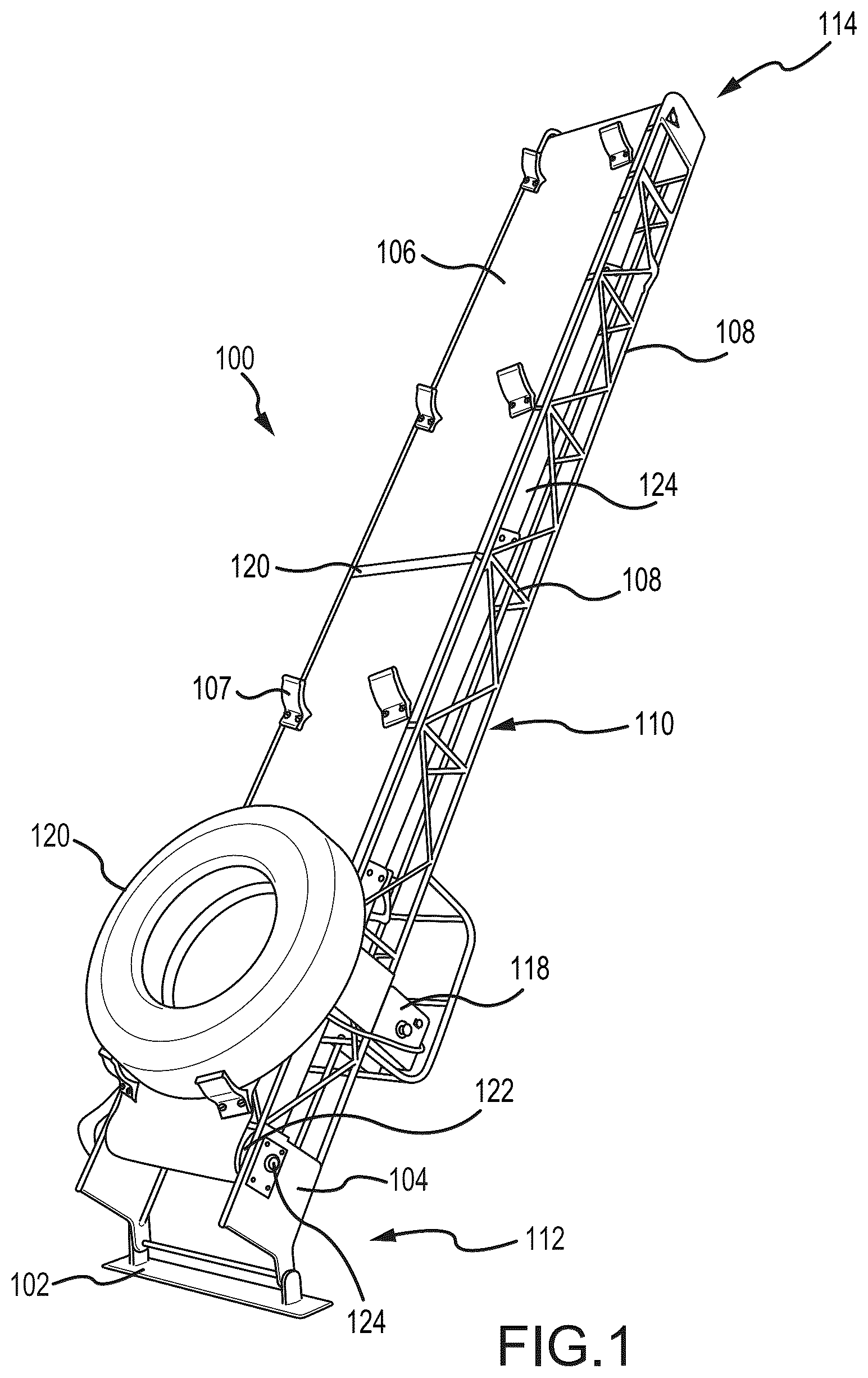 Patent US12129124 Figure 1 – Method and system for conveying articles and an apparatus for doing the same
