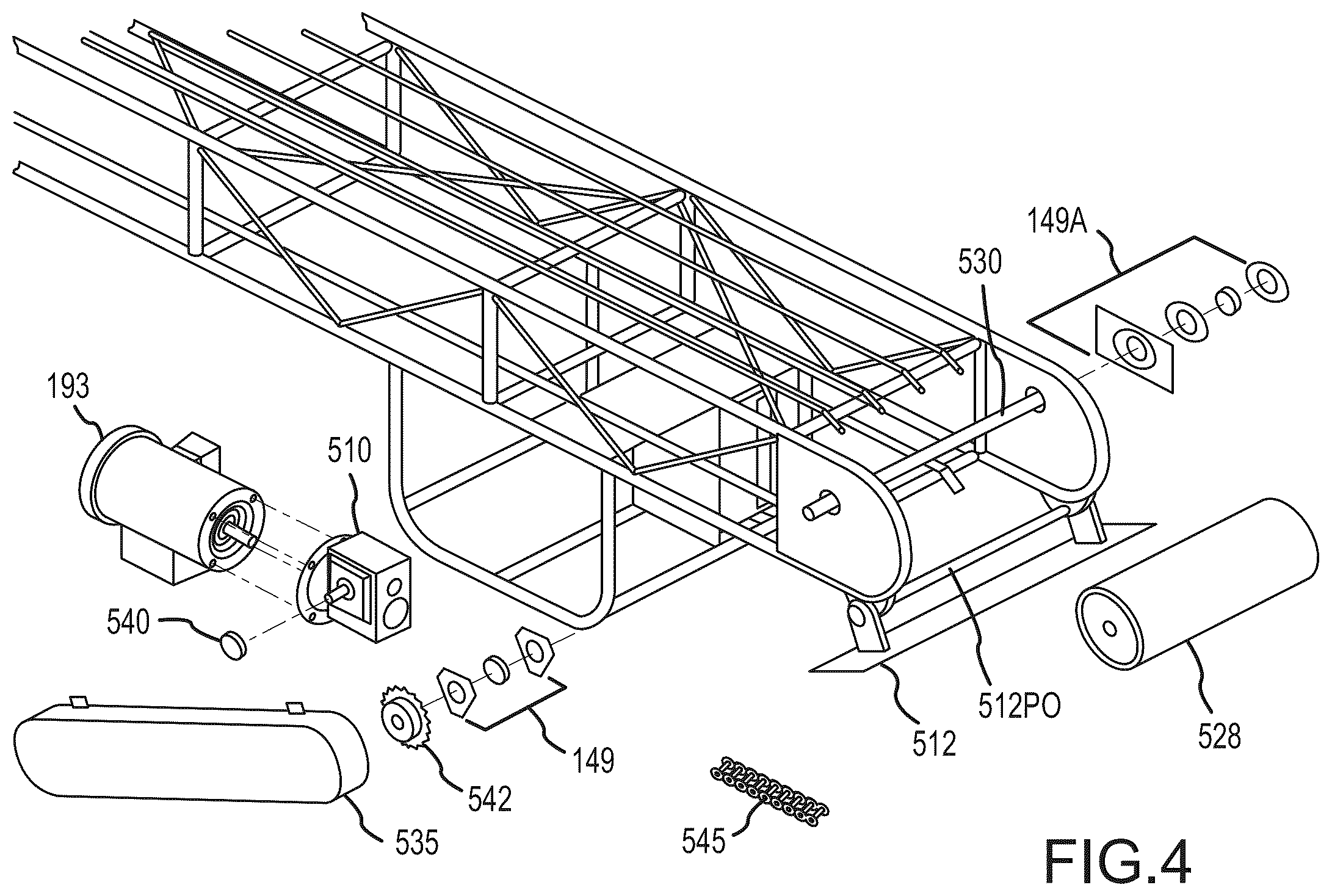 Patent US12129124 Figure 4 – Method and system for conveying articles and an apparatus for doing the same