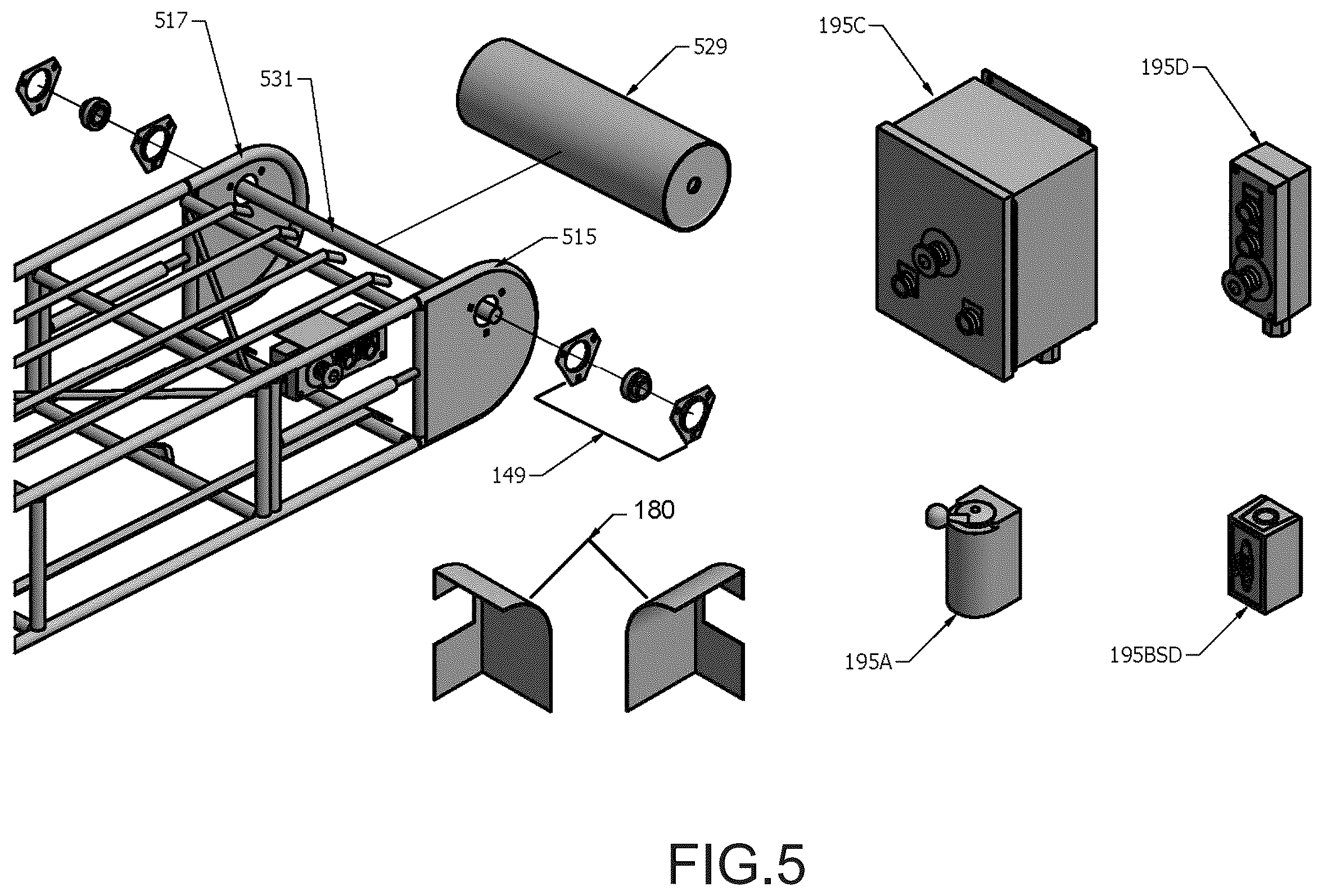 Patent US12129124 Figure 5 – Method and system for conveying articles and an apparatus for doing the same