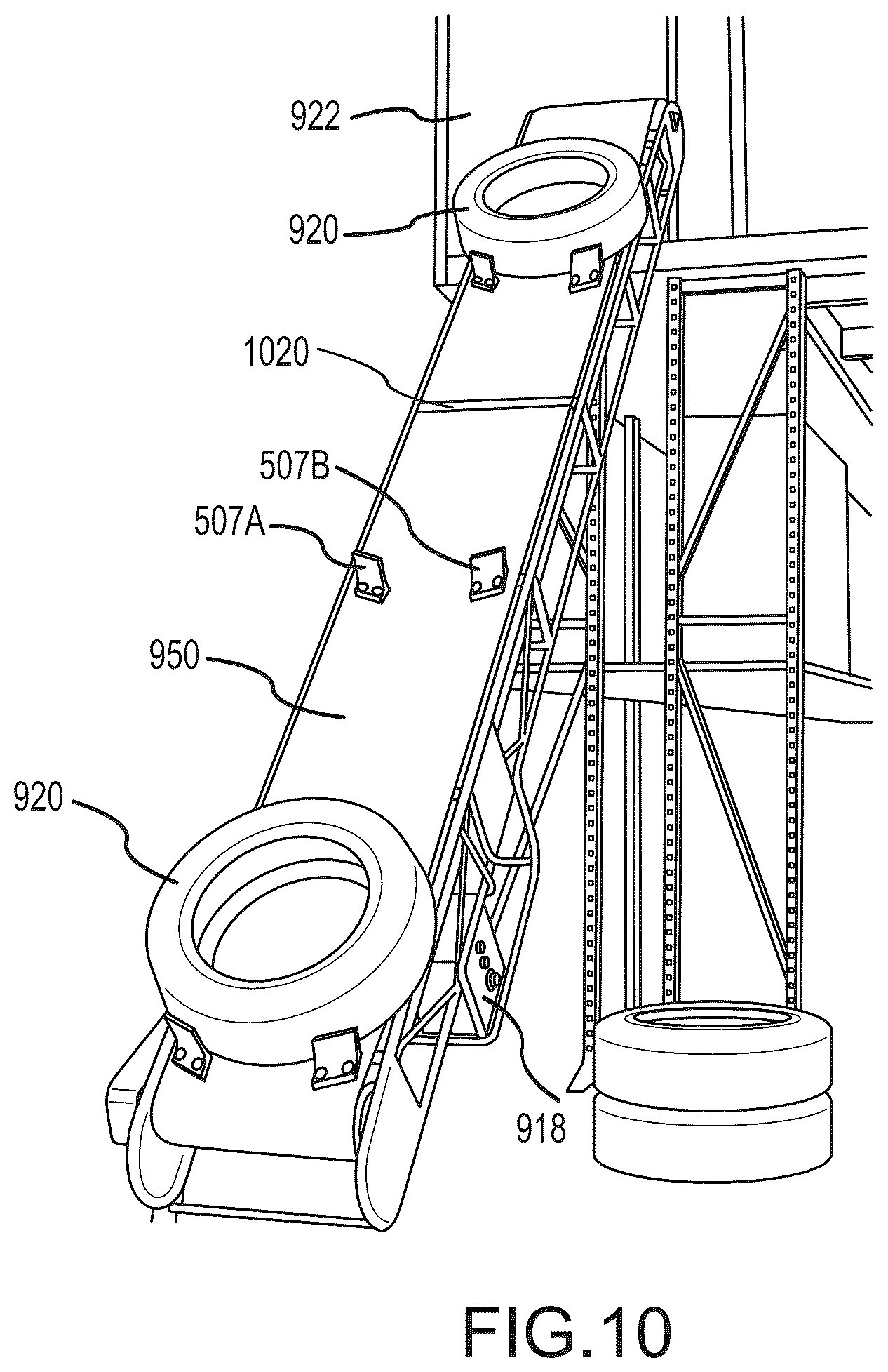 Patent US12129124 Figure 9 – Method and system for conveying articles and an apparatus for doing the same