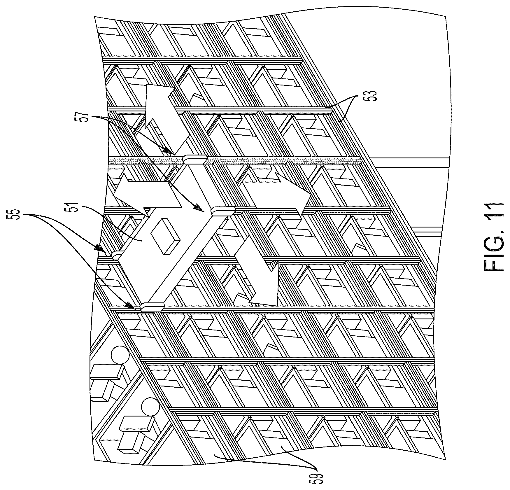 Patent US12129125 Figure 12 – Systems and methods for providing order fulfillment using a conveyor takeaway system