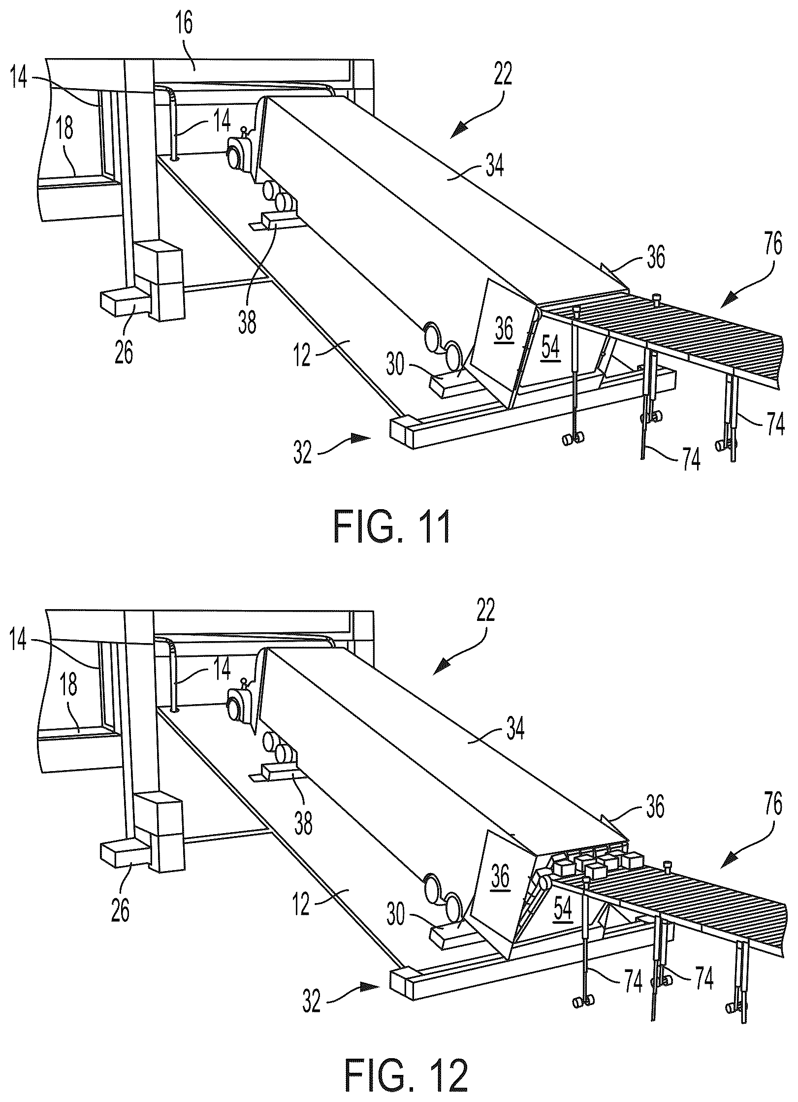 Patent US12129127 Figure 7 – Dynamic processing of objects provided in elevated vehicles with evacuation systems and methods for receiving objects