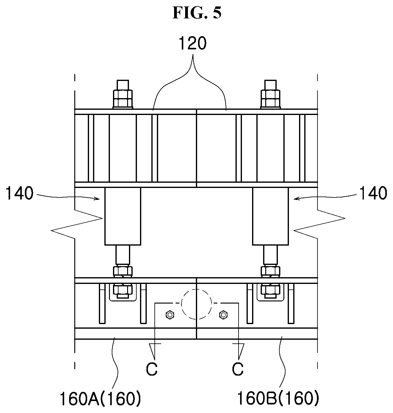 Patent US12129128 Figure 5 – Cleaner device for belt conveyor