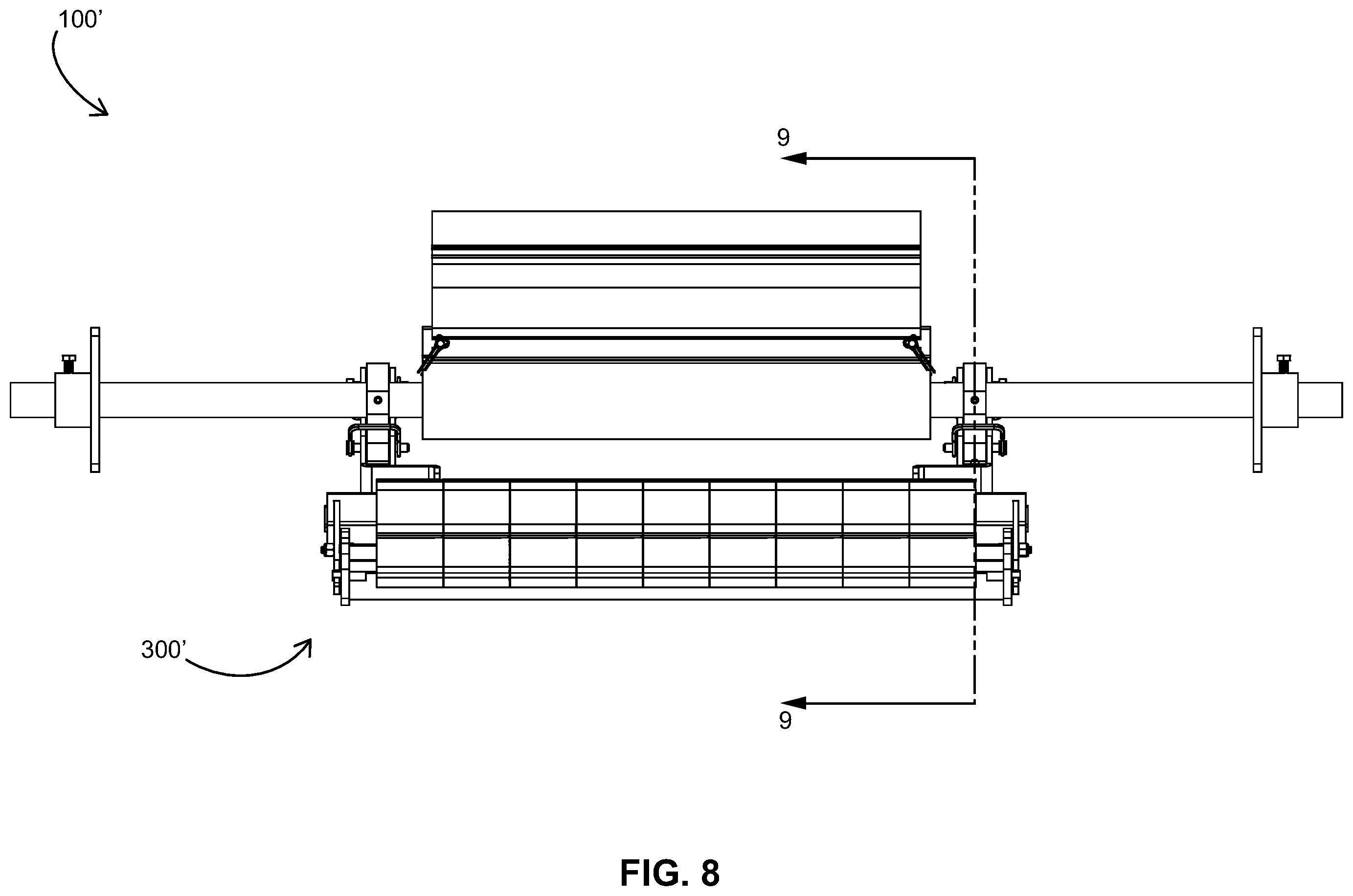 Patent US12129129 Figure 8 – Conveyor scraper systems, methods and apparatus