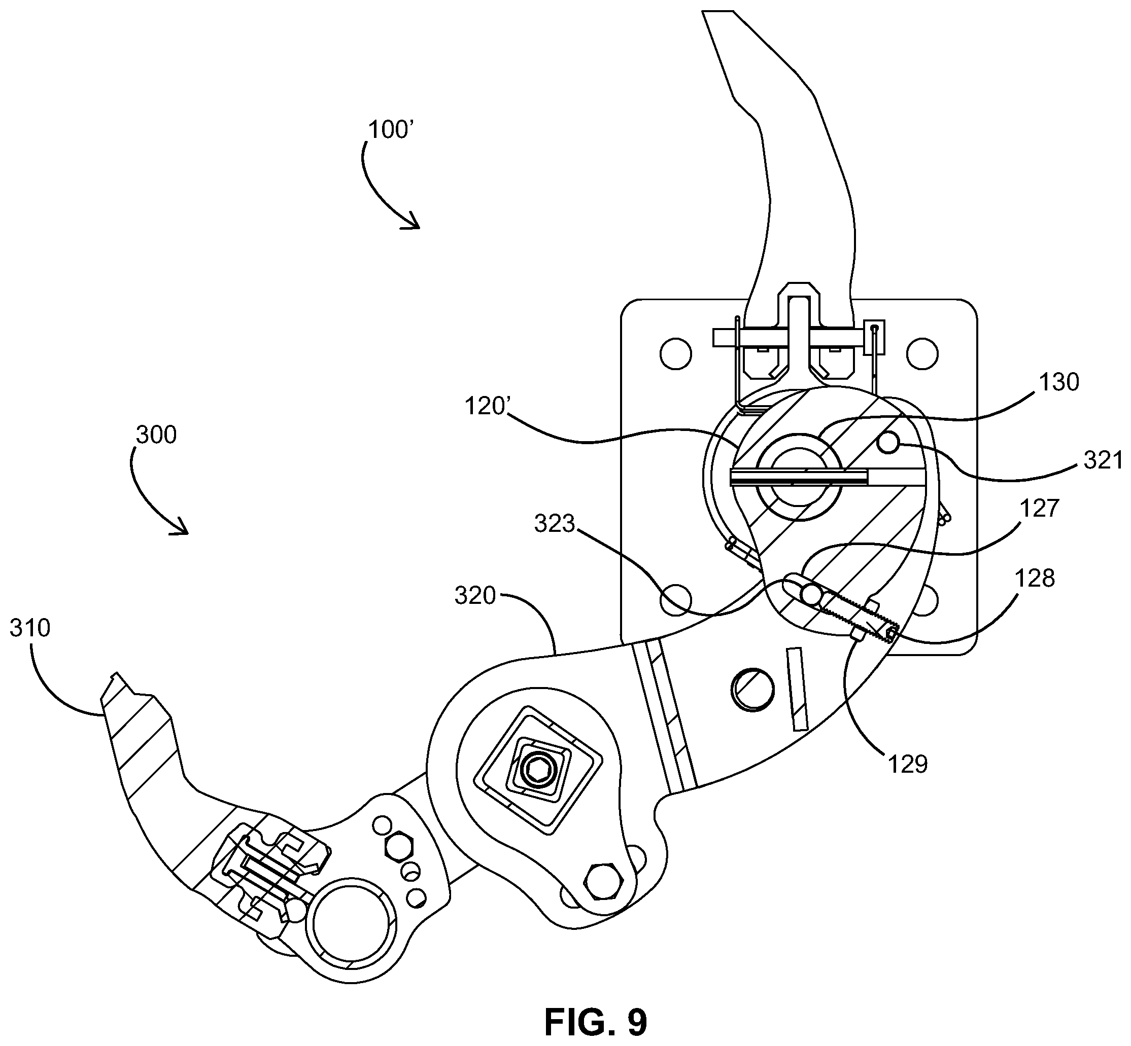 Patent US12129129 Figure 9 – Conveyor scraper systems, methods and apparatus