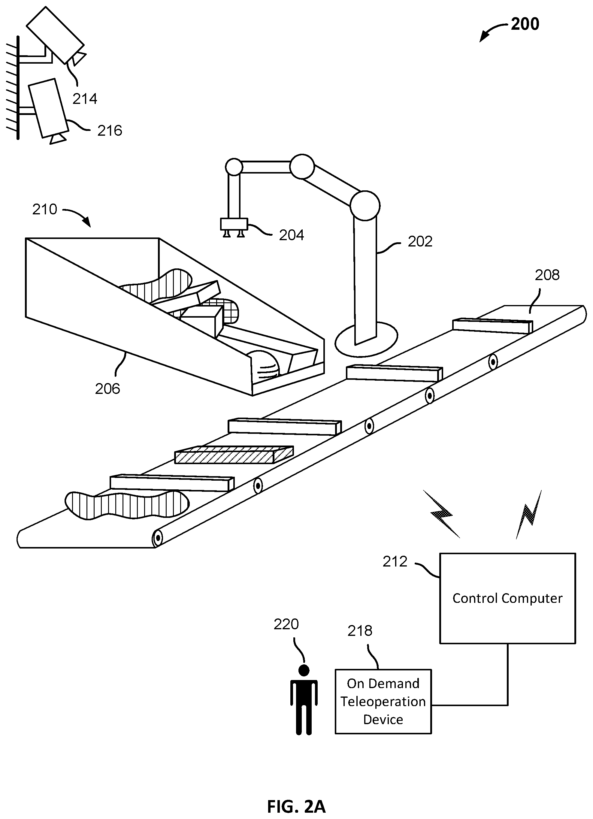 Patent US12129132 Figure 2 – Singulation of arbitrary mixed items