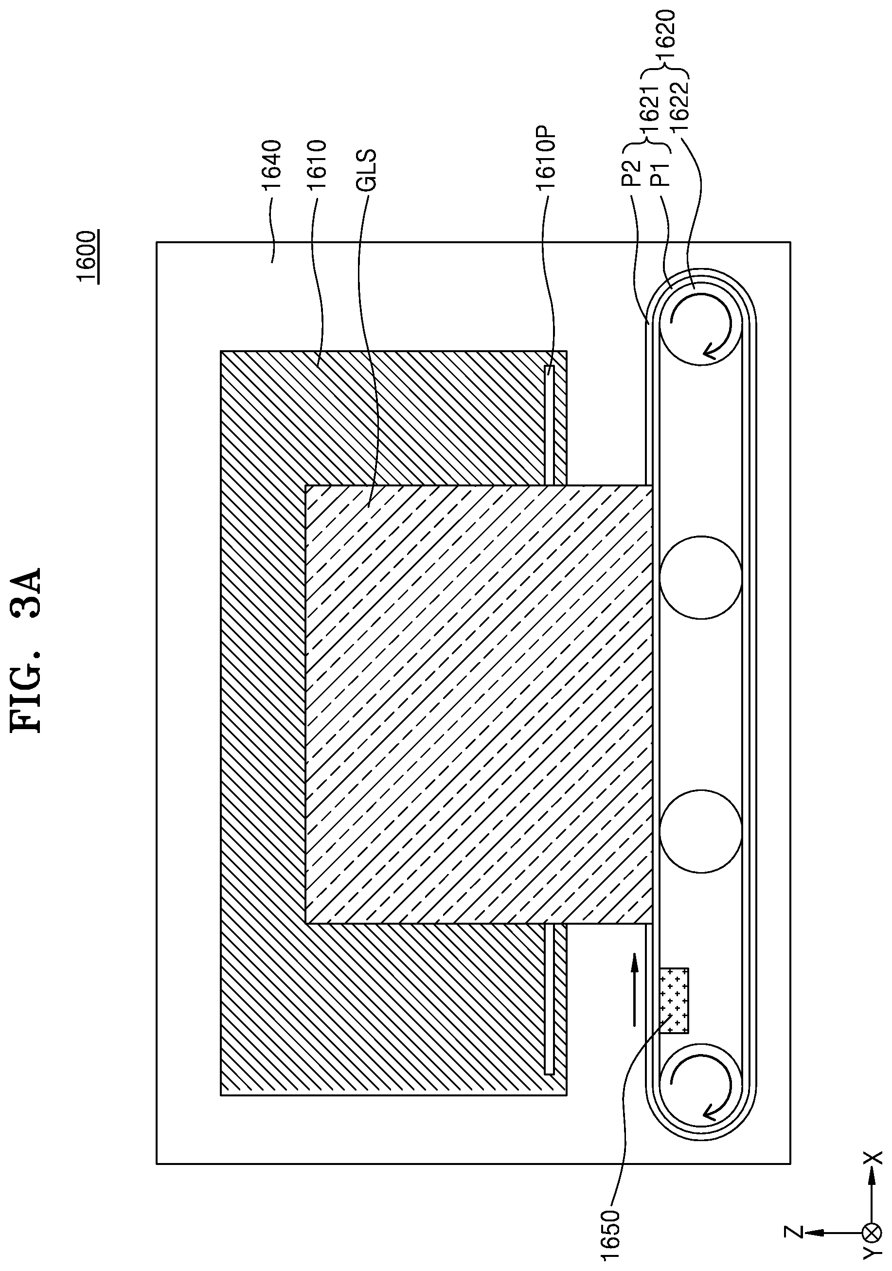 Patent US12129133 Figure 3 – Glass transportation apparatus and a system for manufacturing multi-pane glass units comprising the same