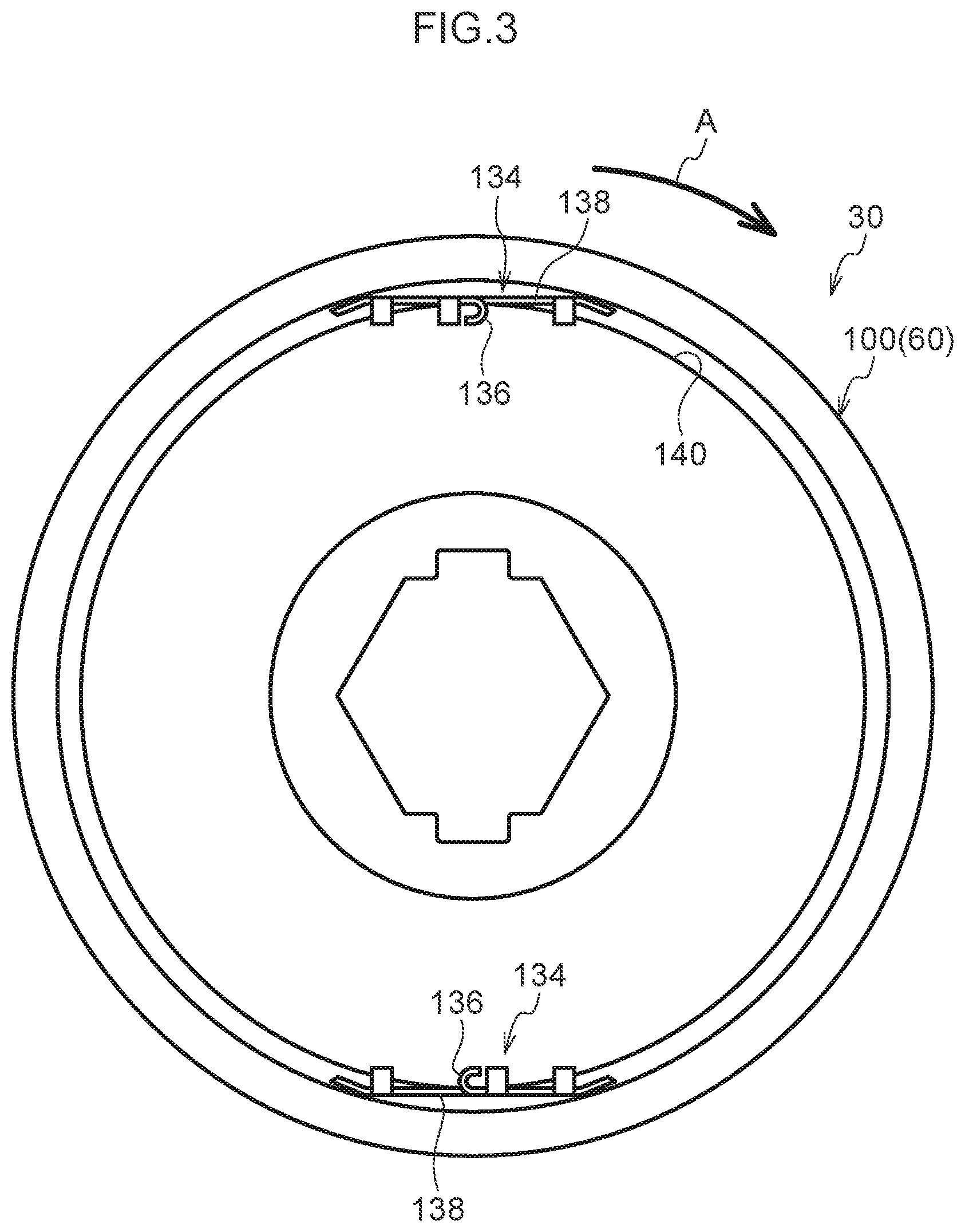 Patent US12129137 Figure 3 – Webbing winding device