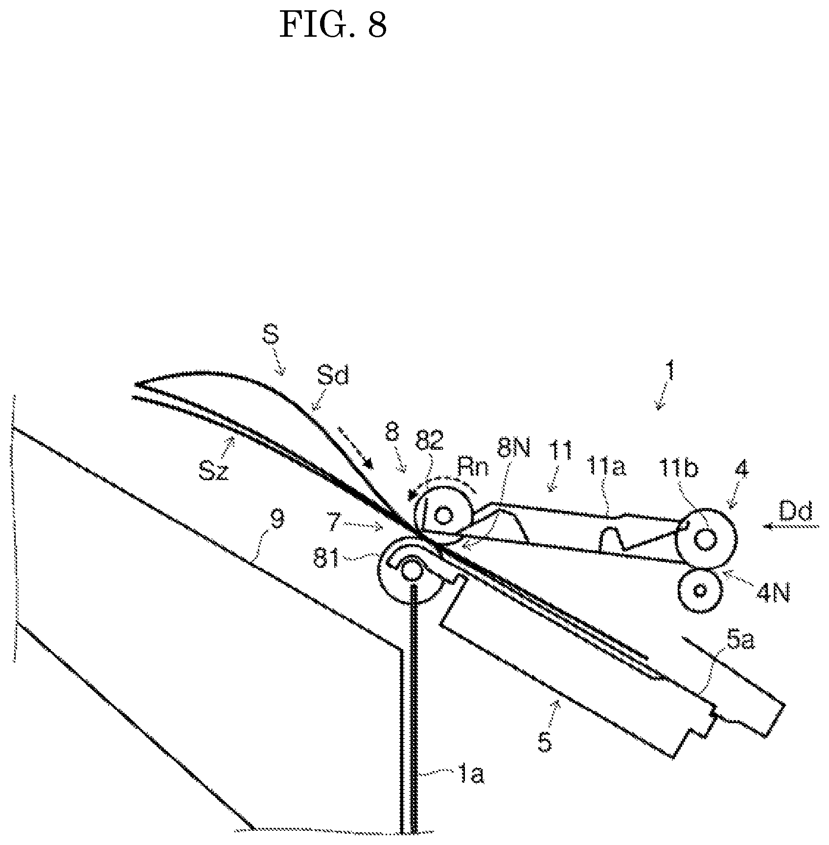 Patent US12129139 Figure 8 – Sheet post-processing apparatus and image forming system