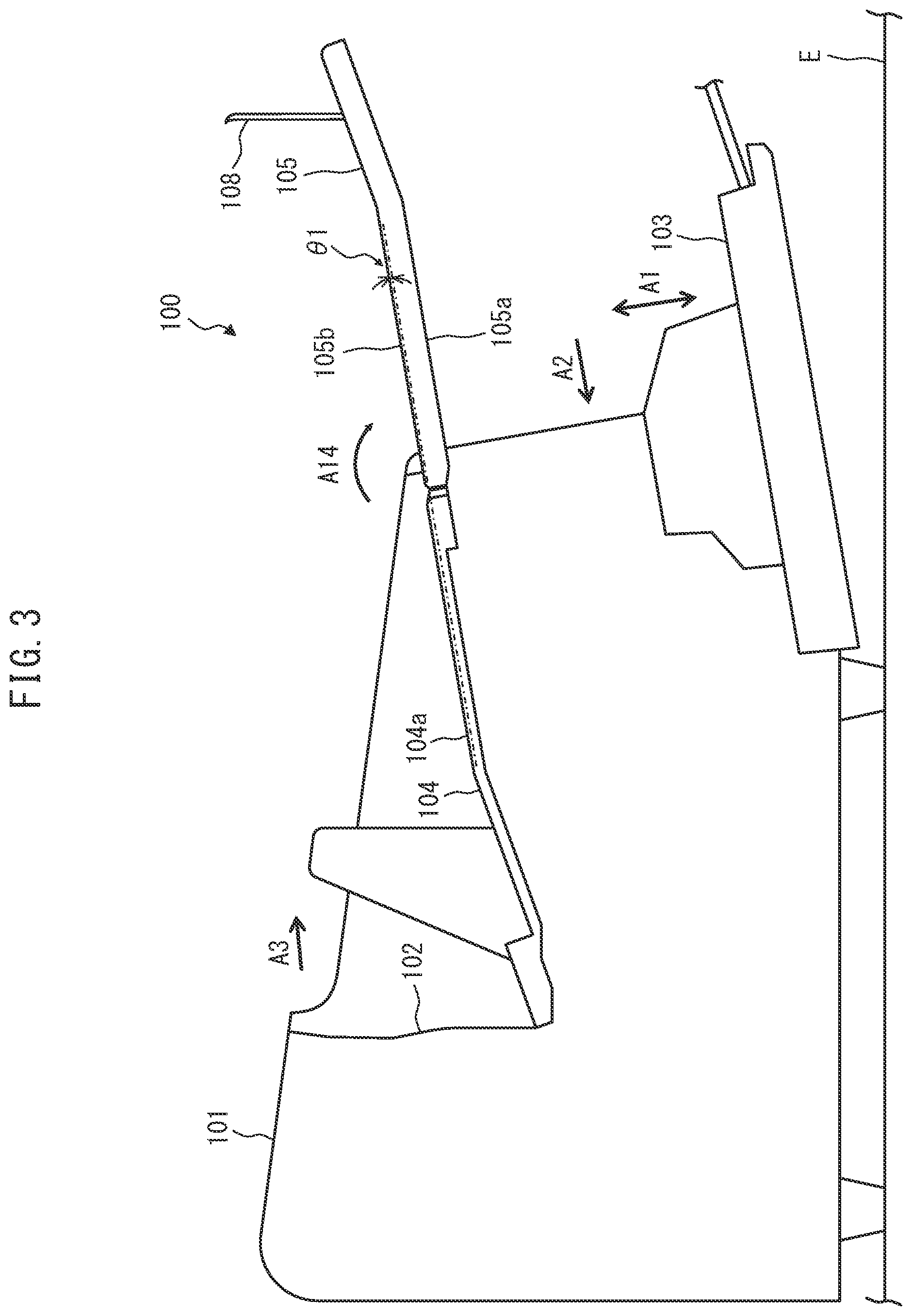 Patent US12129141 Figure 3 – Medium ejection apparatus to change angle of extension tray