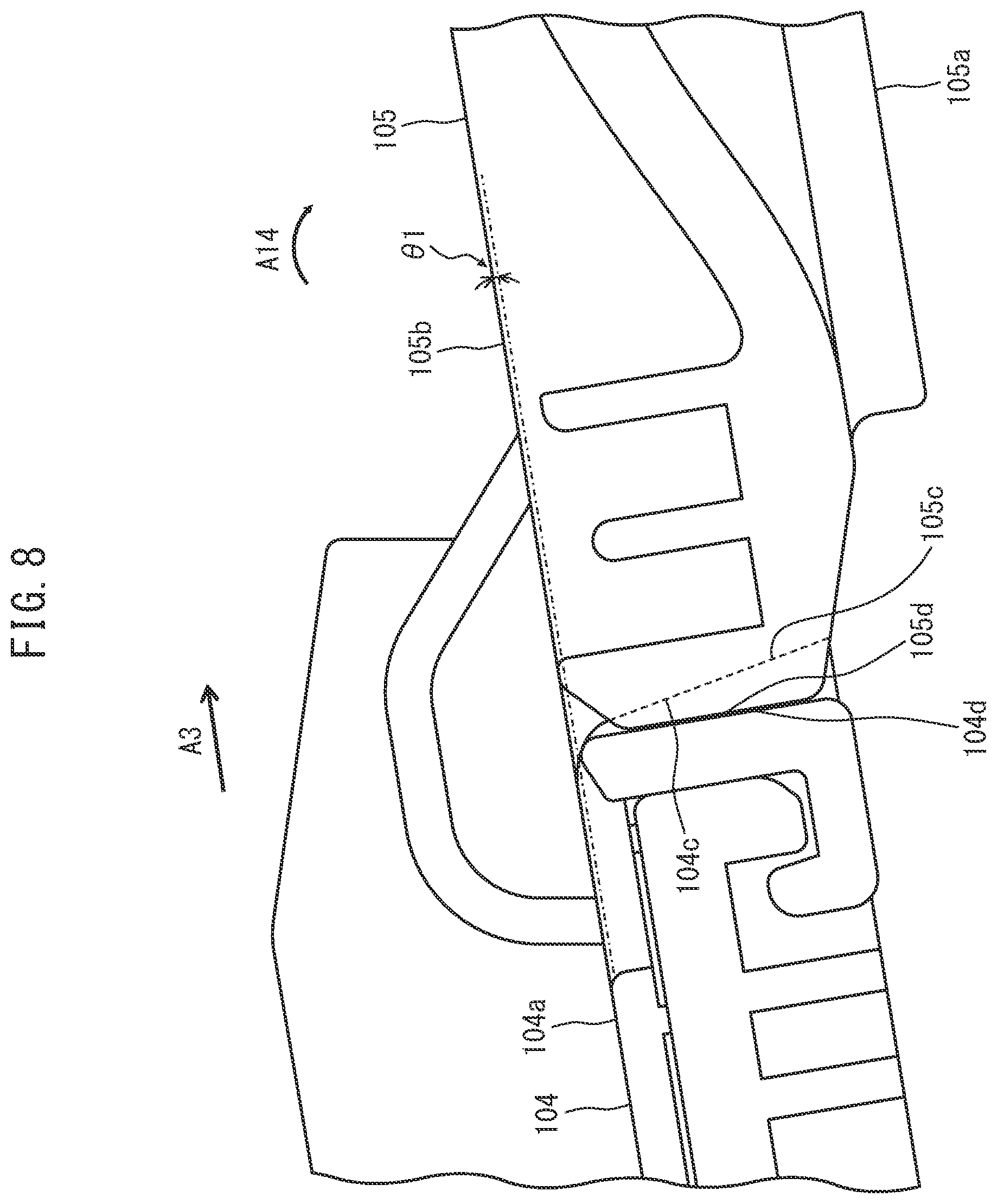 Patent US12129141 Figure 8 – Medium ejection apparatus to change angle of extension tray
