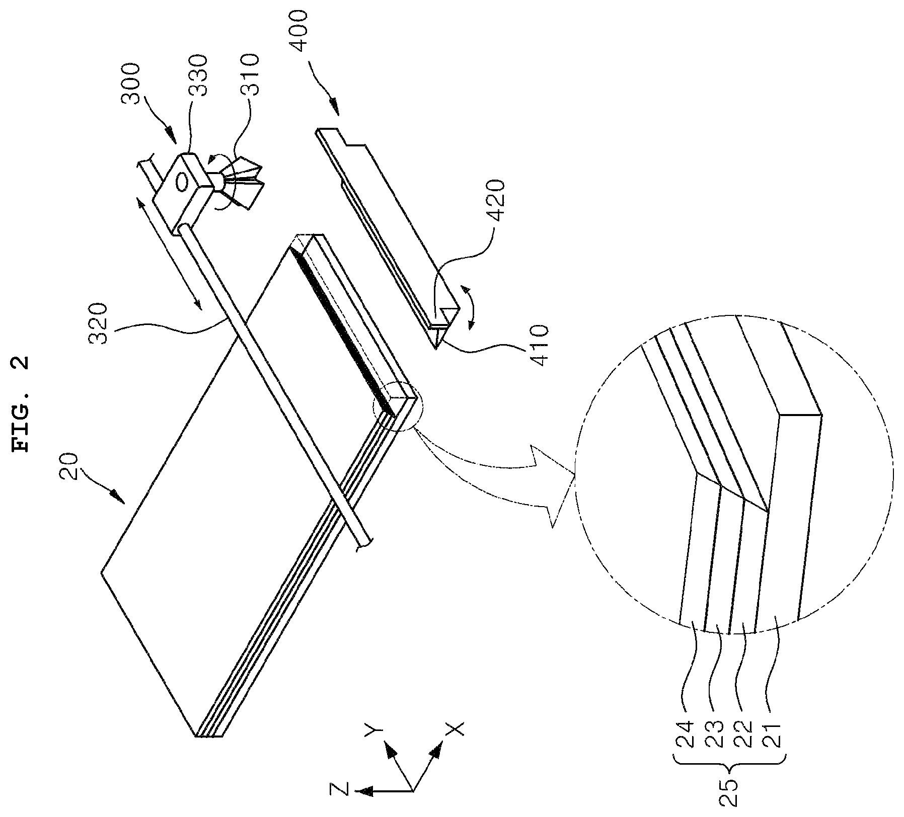 Patent US12129144 Figure 2 – Solar panel cutting unit