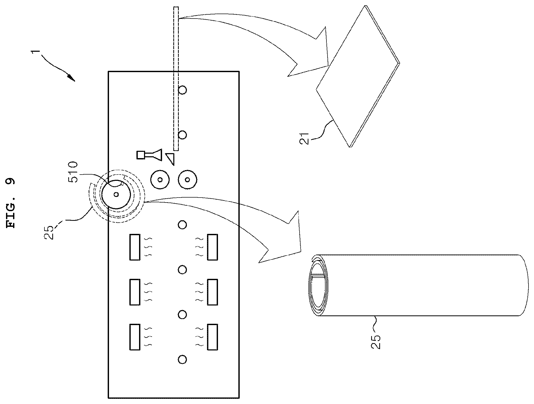 Patent US12129144 Figure 7 – Solar panel cutting unit