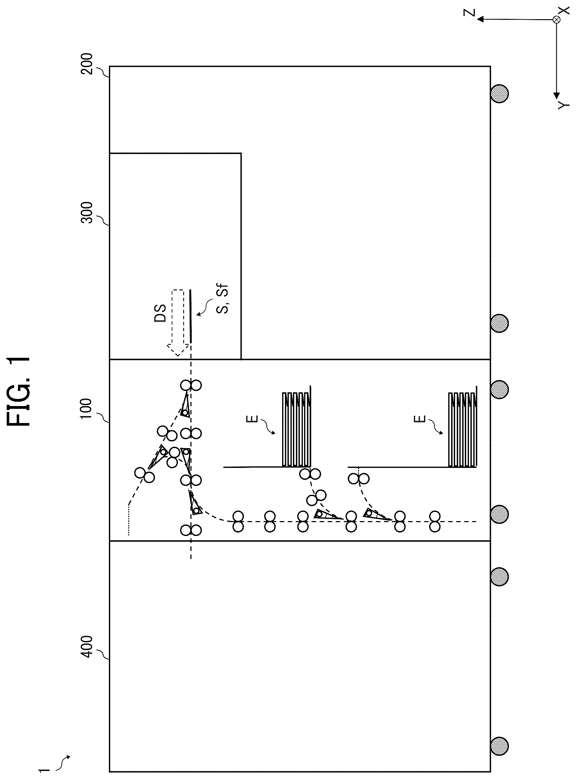 Patent US12129145 Figure 1 – Enclosing apparatus and image forming system