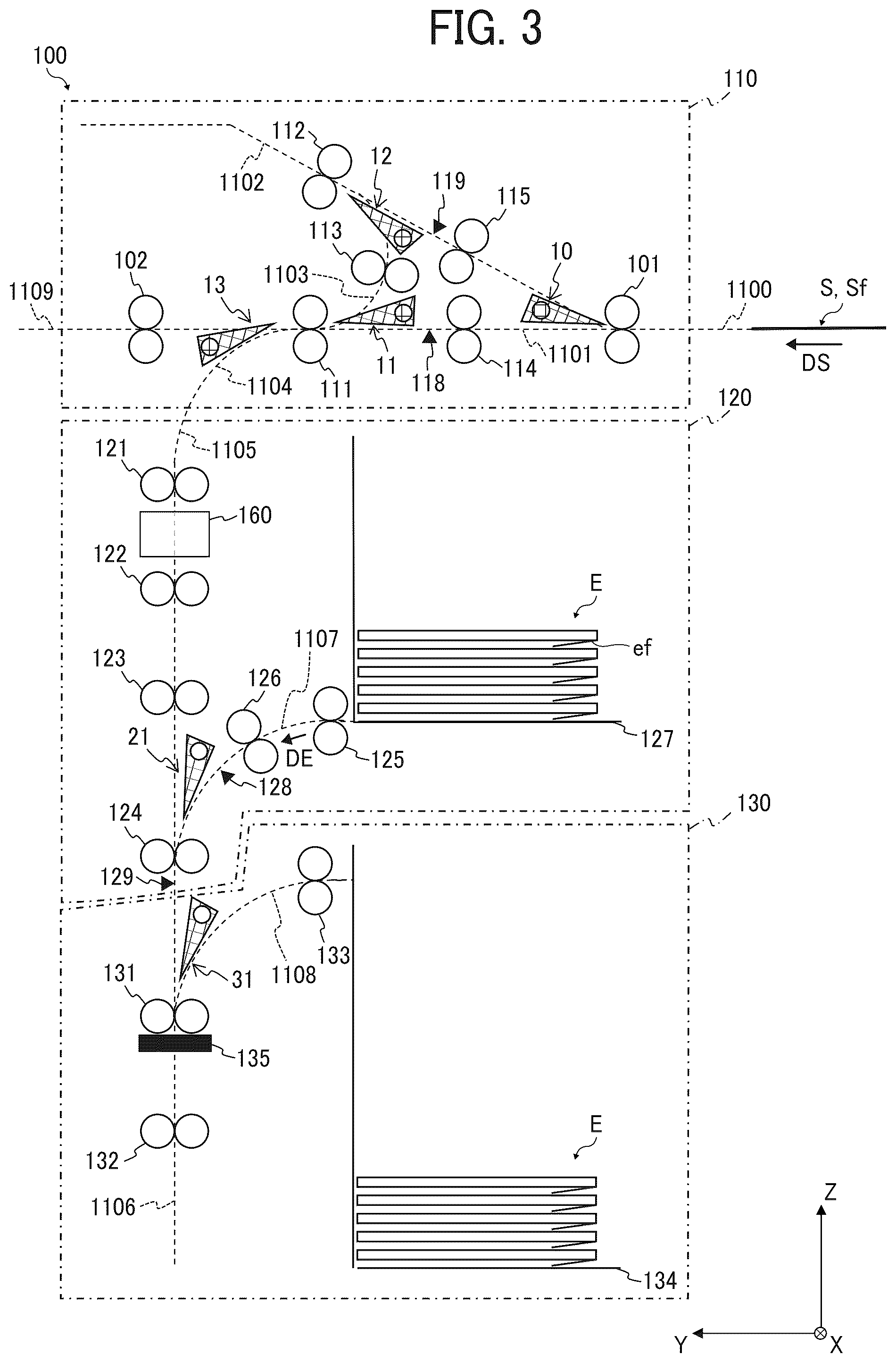 Patent US12129145 Figure 3 – Enclosing apparatus and image forming system