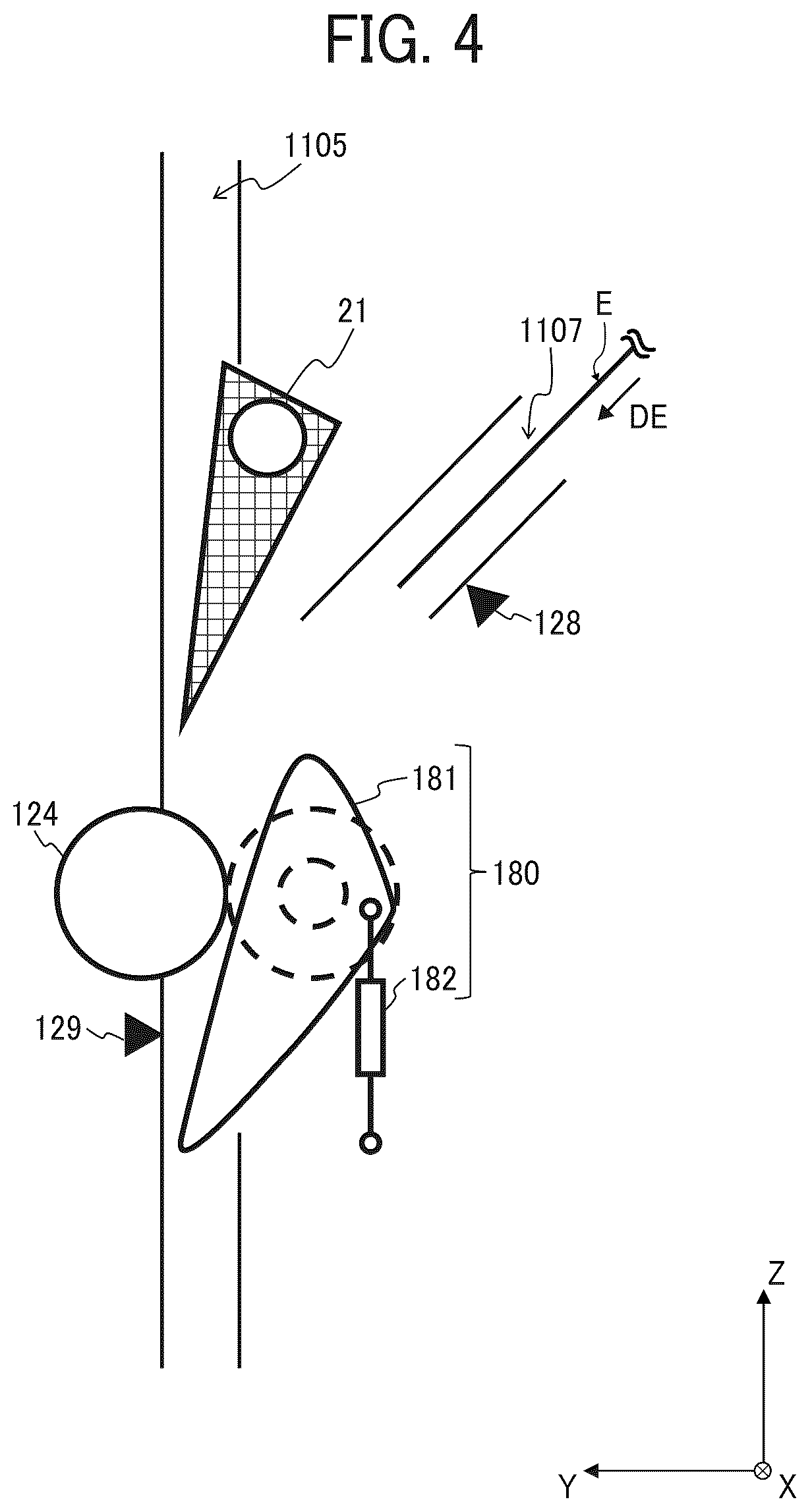 Patent US12129145 Figure 4 – Enclosing apparatus and image forming system