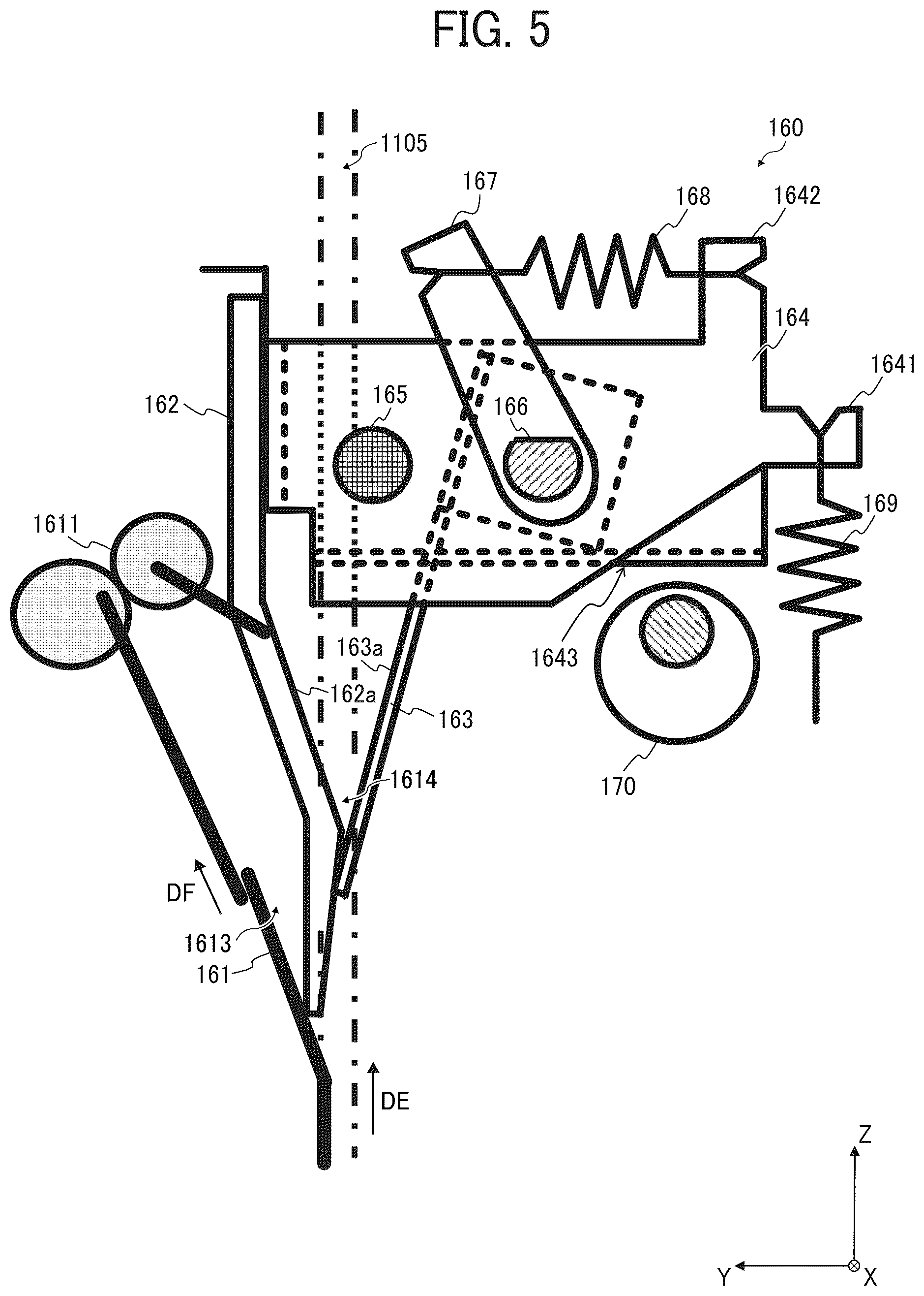 Patent US12129145 Figure 5 – Enclosing apparatus and image forming system
