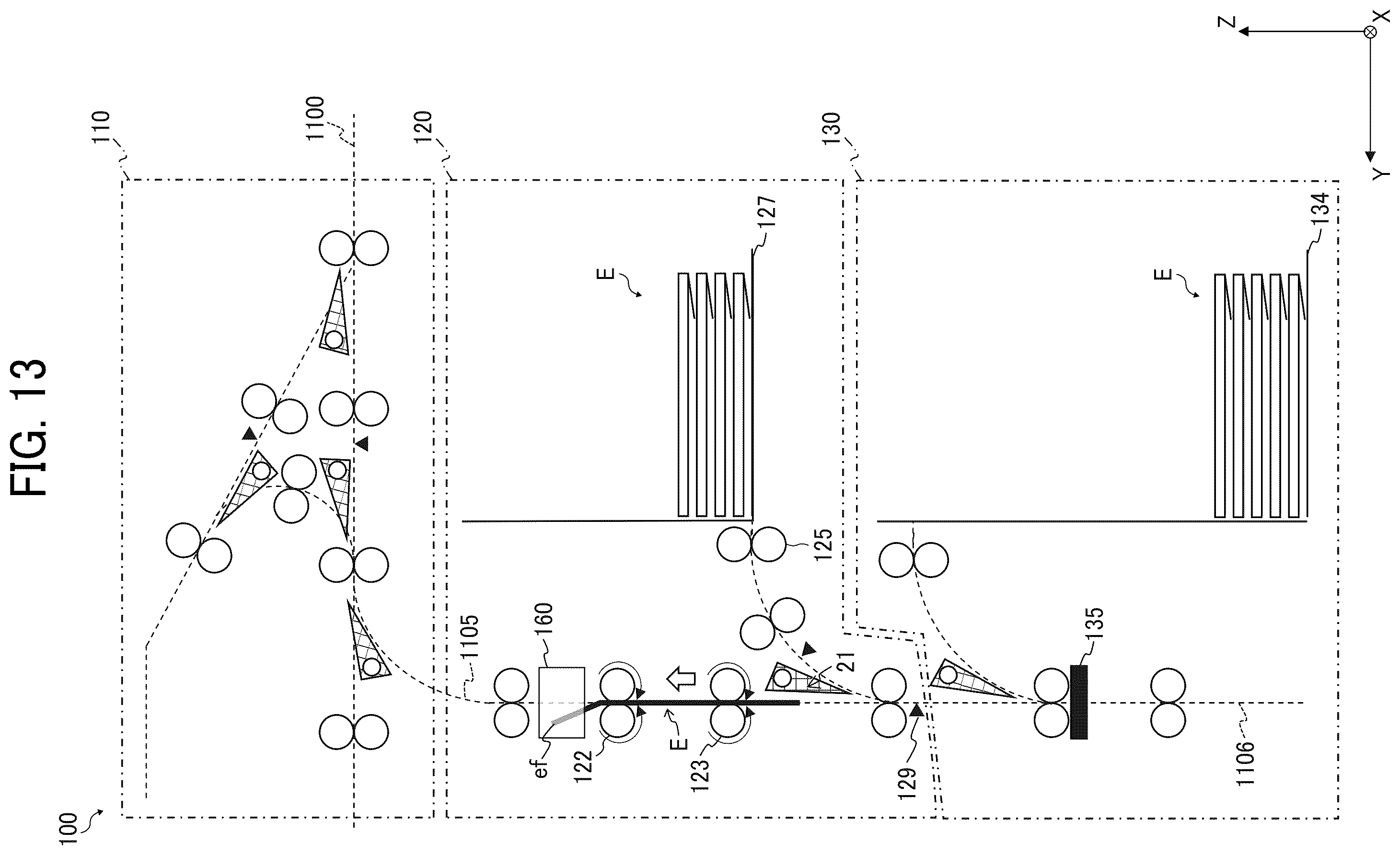 Patent US12129145 Figure 13 – Enclosing apparatus and image forming system