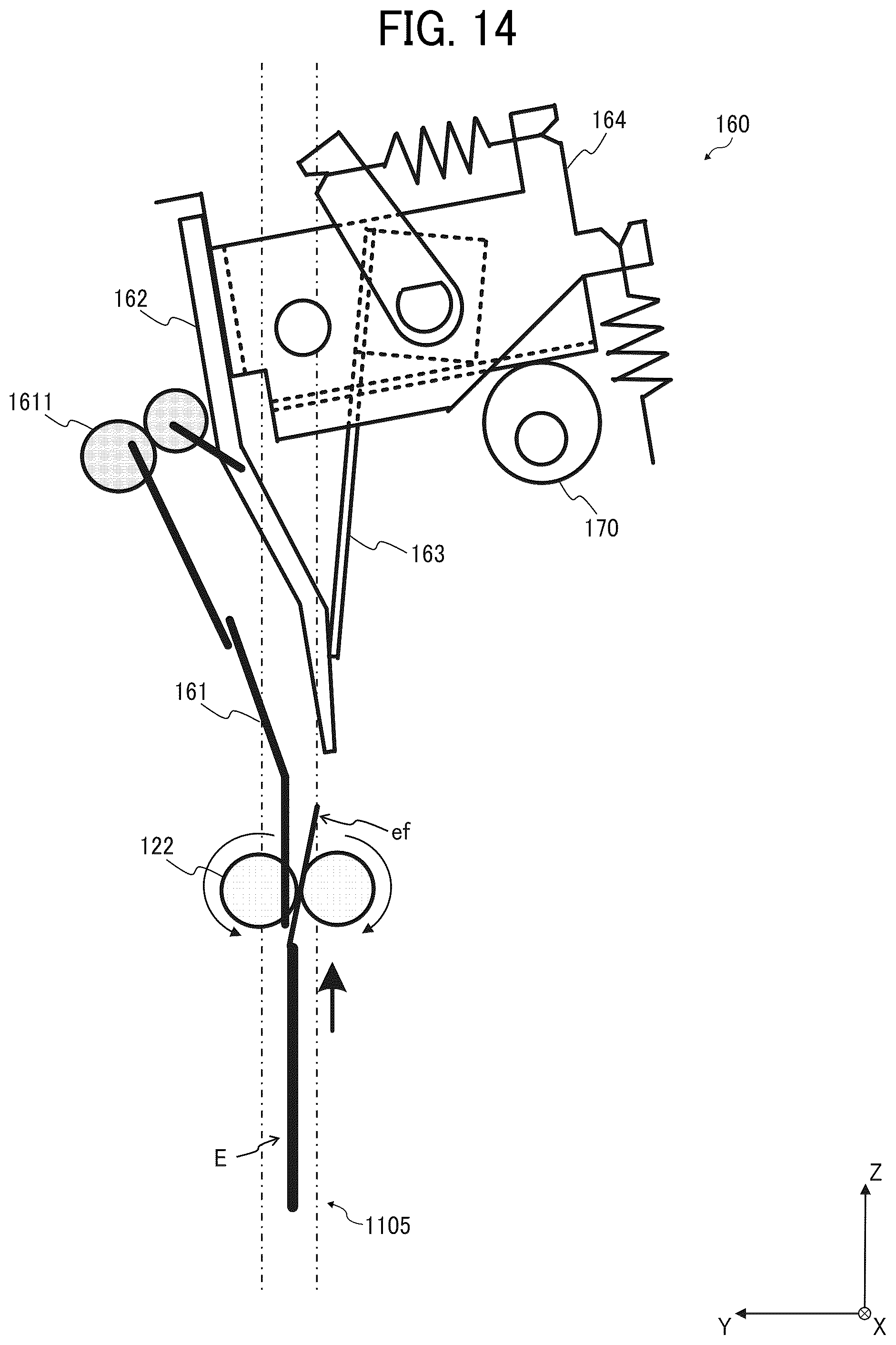 Patent US12129145 Figure 14 – Enclosing apparatus and image forming system