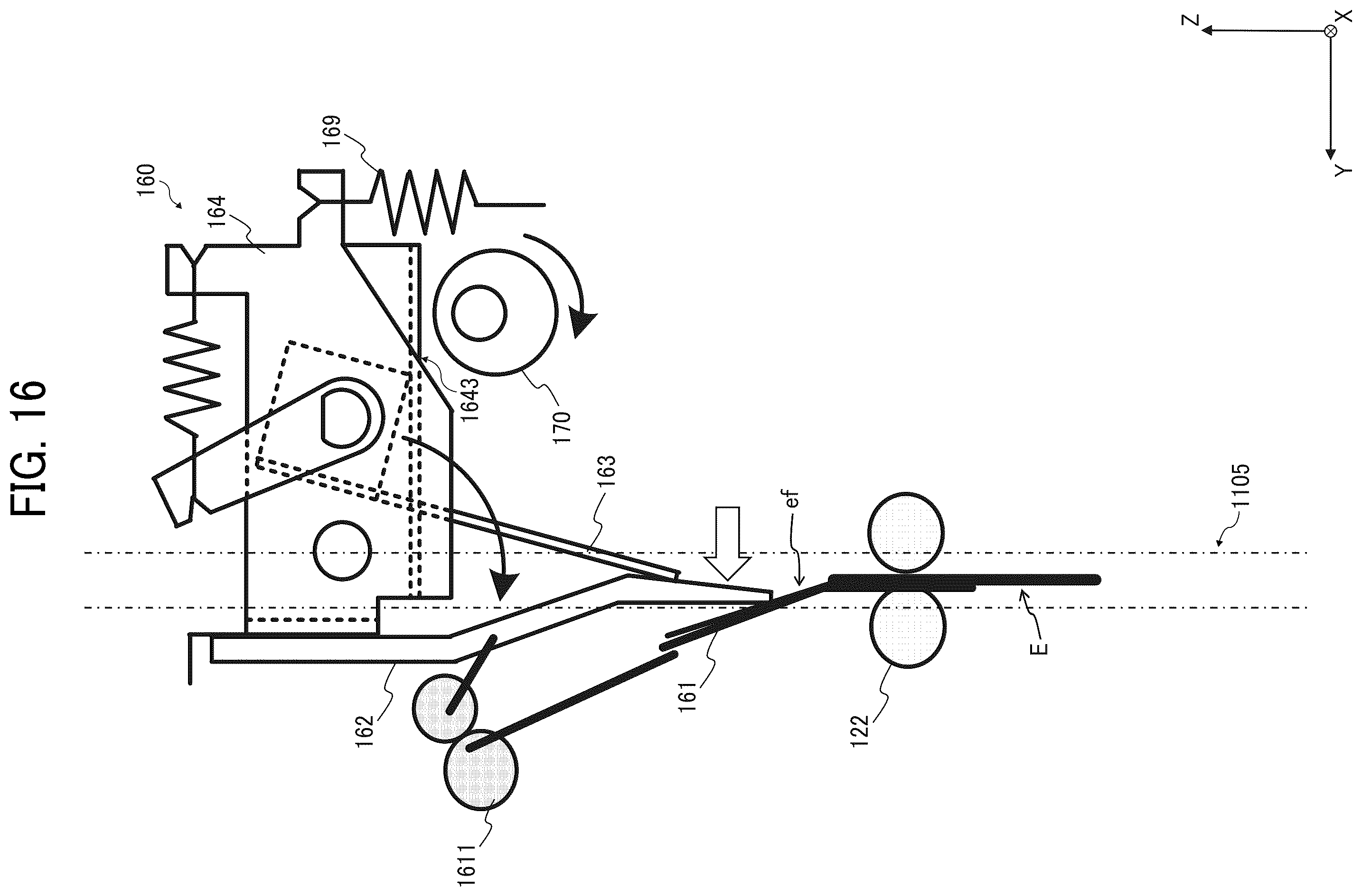 Patent US12129145 Figure 16 – Enclosing apparatus and image forming system