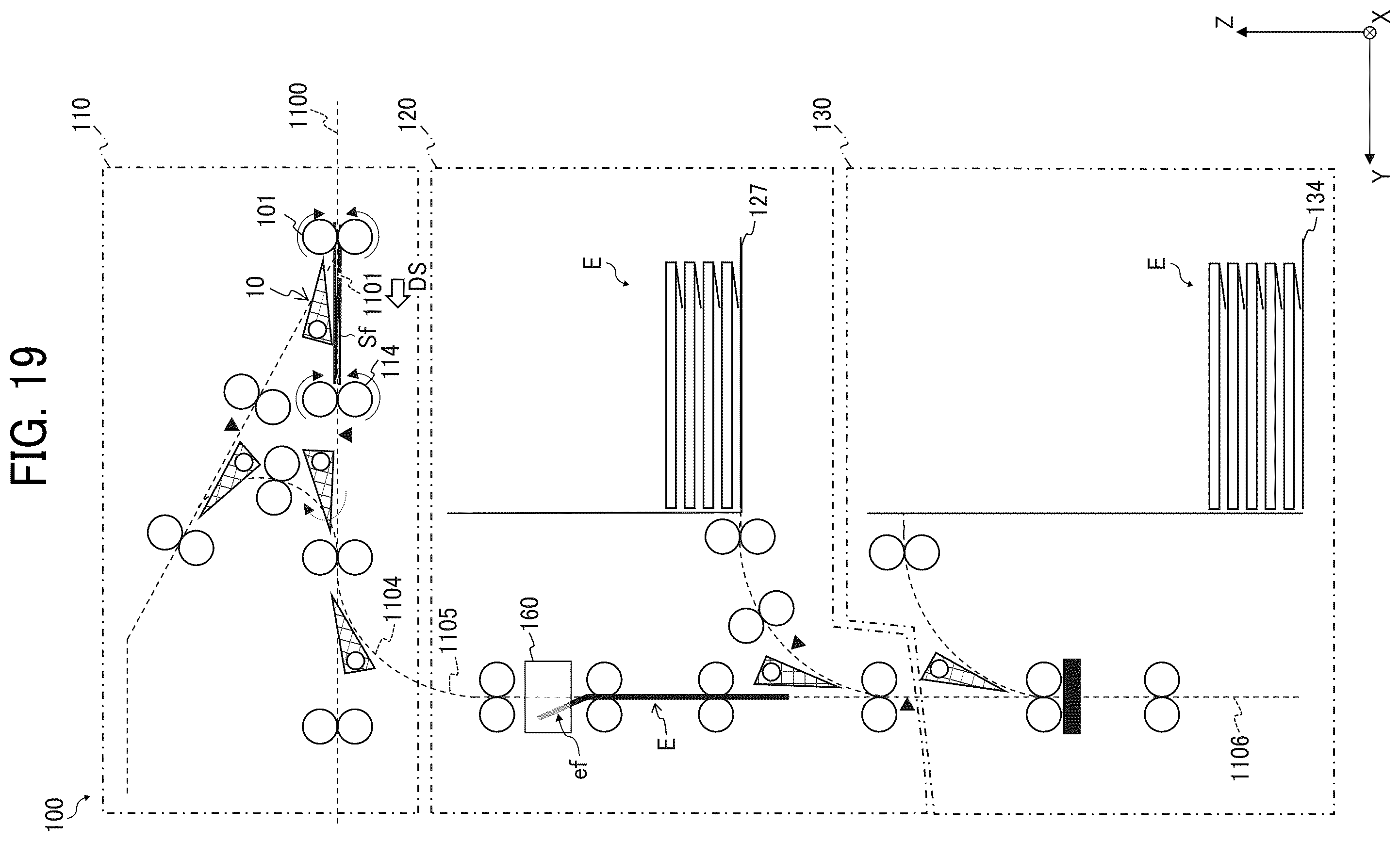 Patent US12129145 Figure 19 – Enclosing apparatus and image forming system