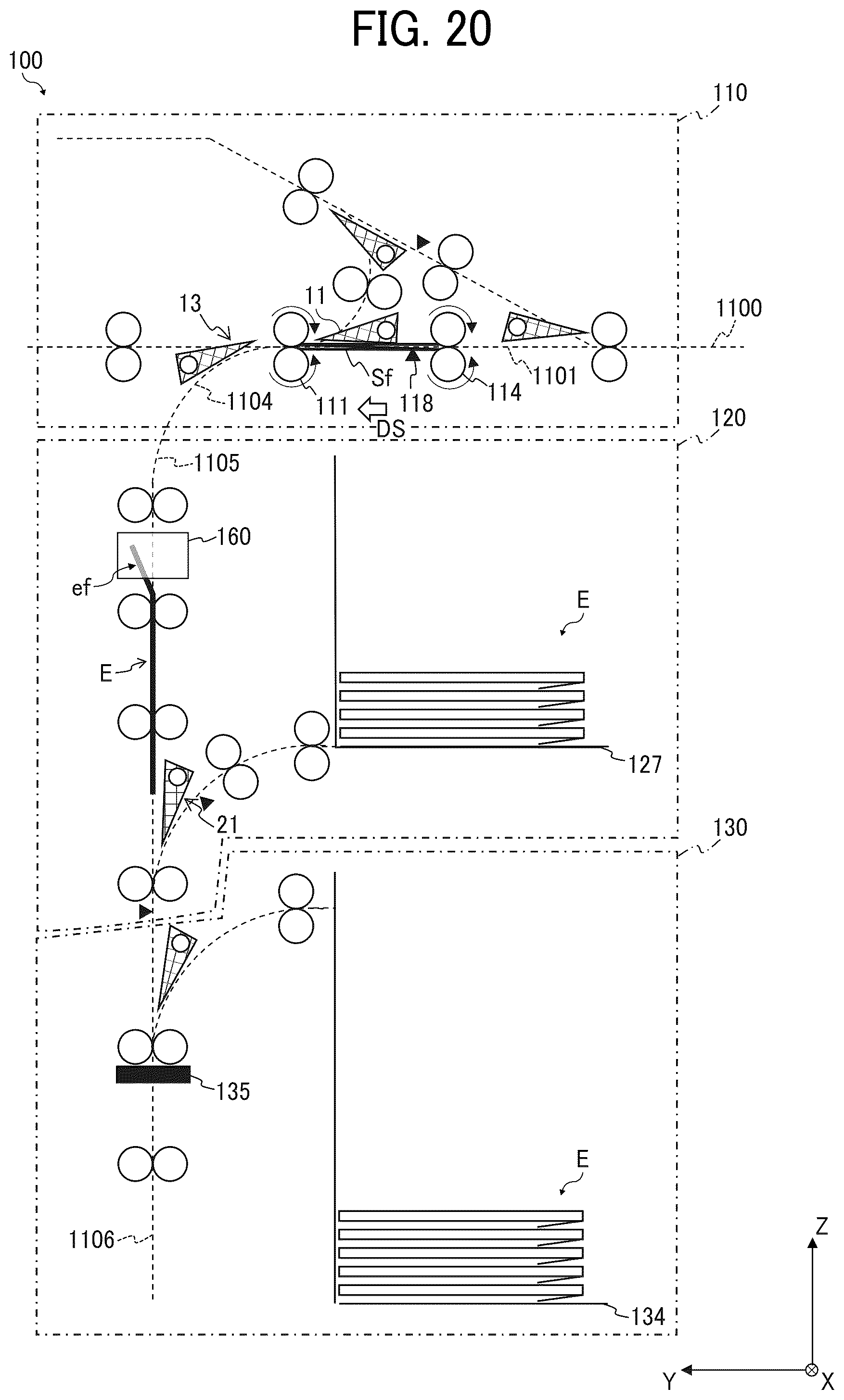 Patent US12129145 Figure 20 – Enclosing apparatus and image forming system