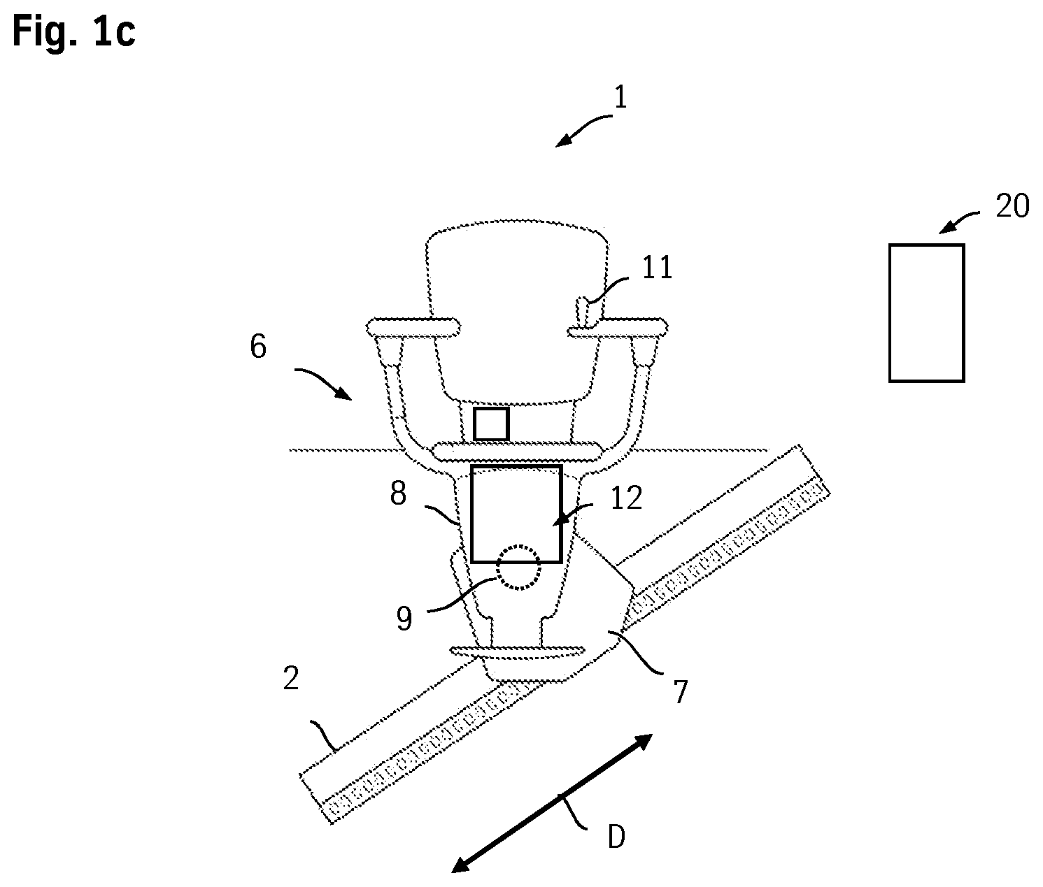Patent US12129151 Figure 2 – Stairlift remote control unit
