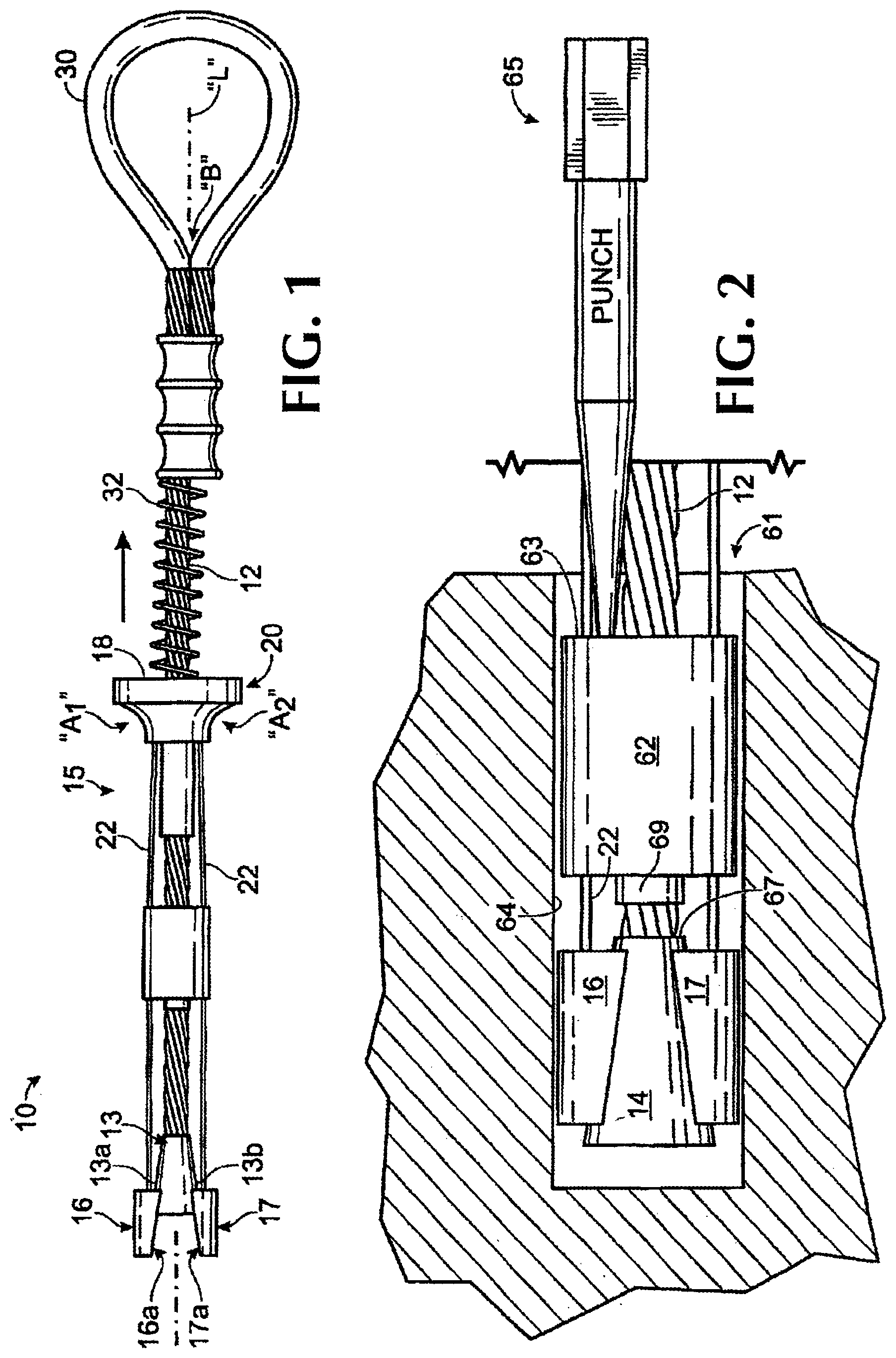 Patent US12129152 Figure 1 – Expansion bolt and pivot and swivel mechanism therefor