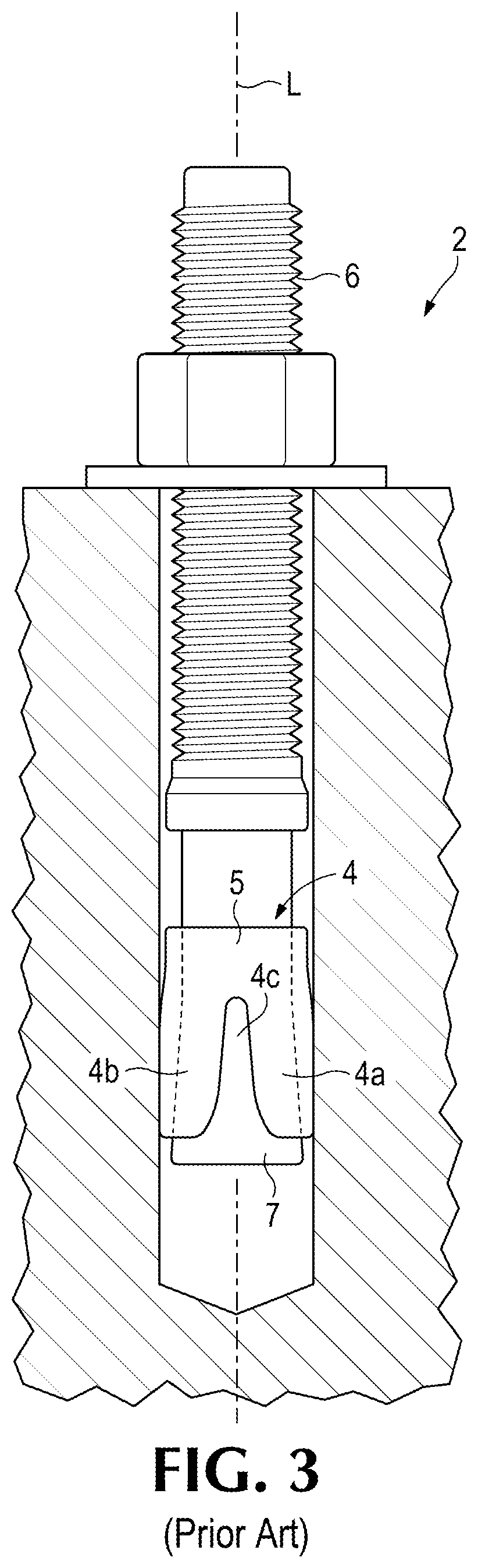 Patent US12129152 Figure 2 – Expansion bolt and pivot and swivel mechanism therefor