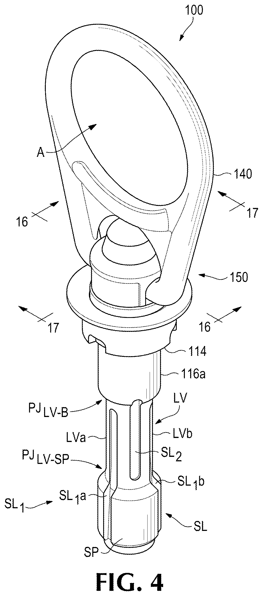 Patent US12129152 Figure 3 – Expansion bolt and pivot and swivel mechanism therefor