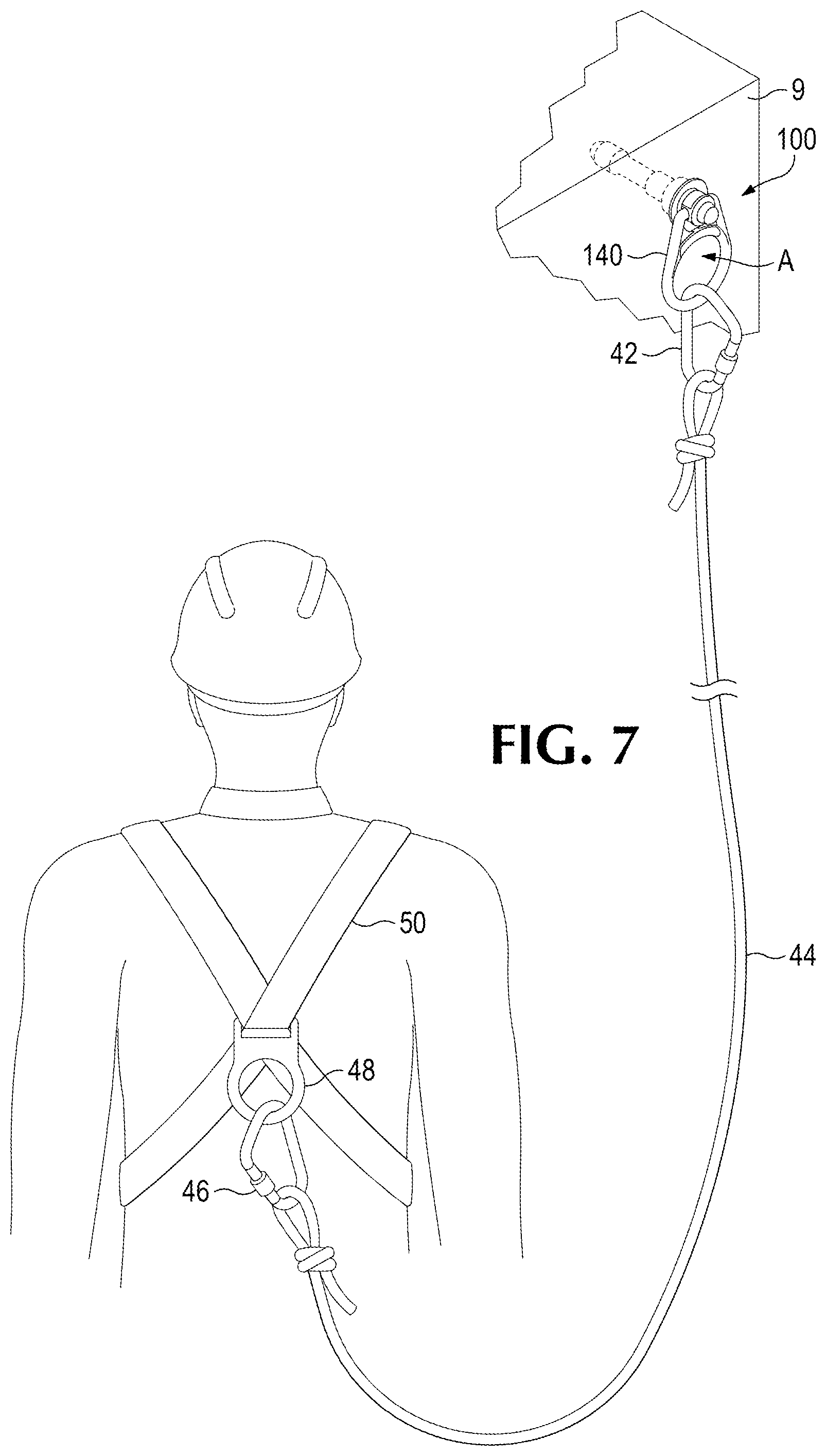 Patent US12129152 Figure 6 – Expansion bolt and pivot and swivel mechanism therefor