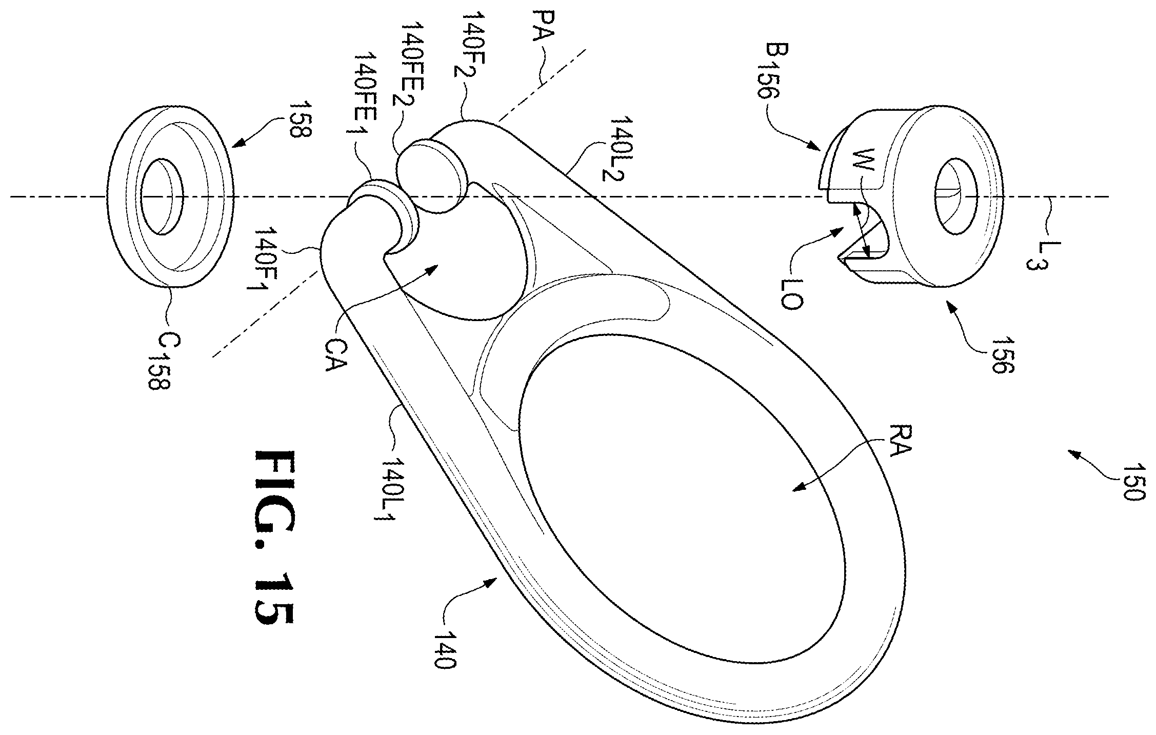 Patent US12129152 Figure 11 – Expansion bolt and pivot and swivel mechanism therefor