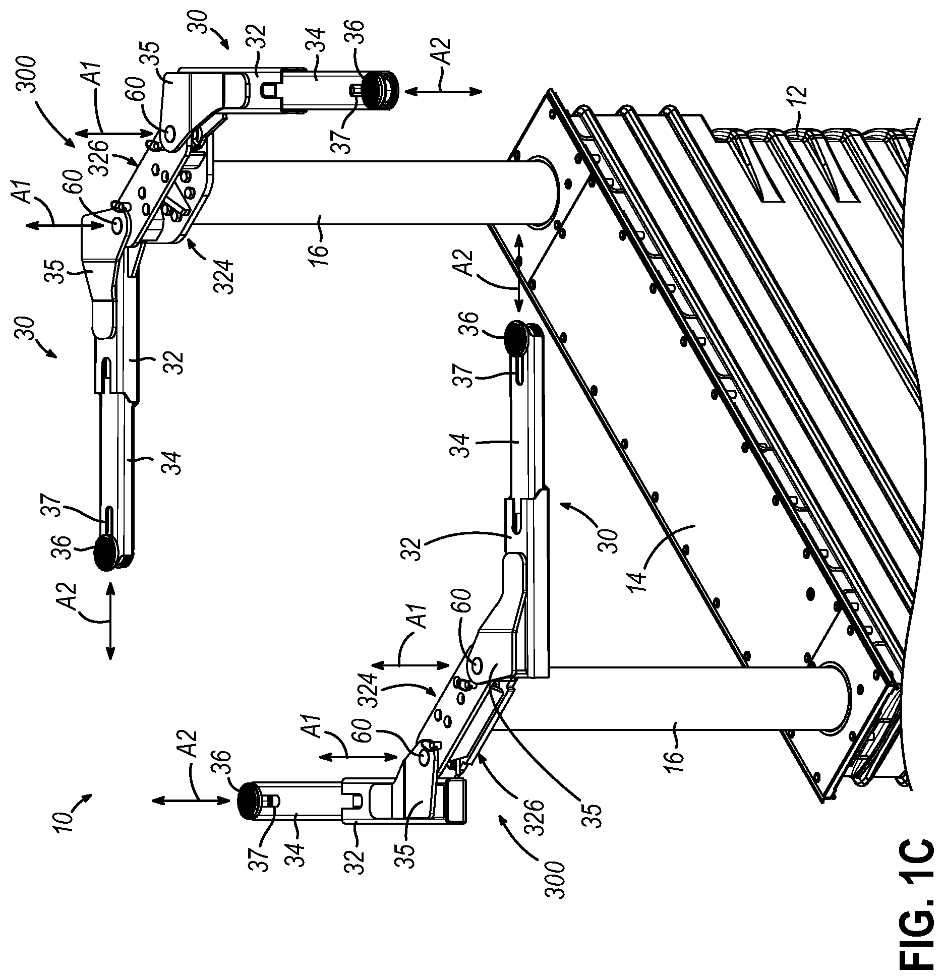 Patent US12129158 Figure 3 – Lift superstructure arm pin