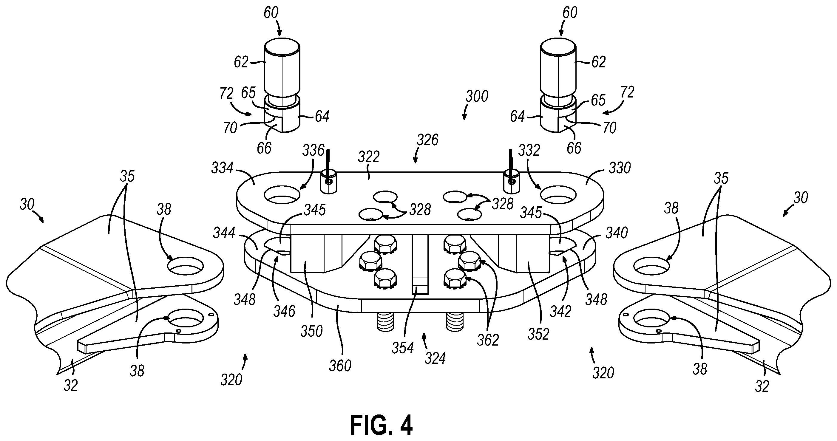 Patent US12129158 Figure 6 – Lift superstructure arm pin