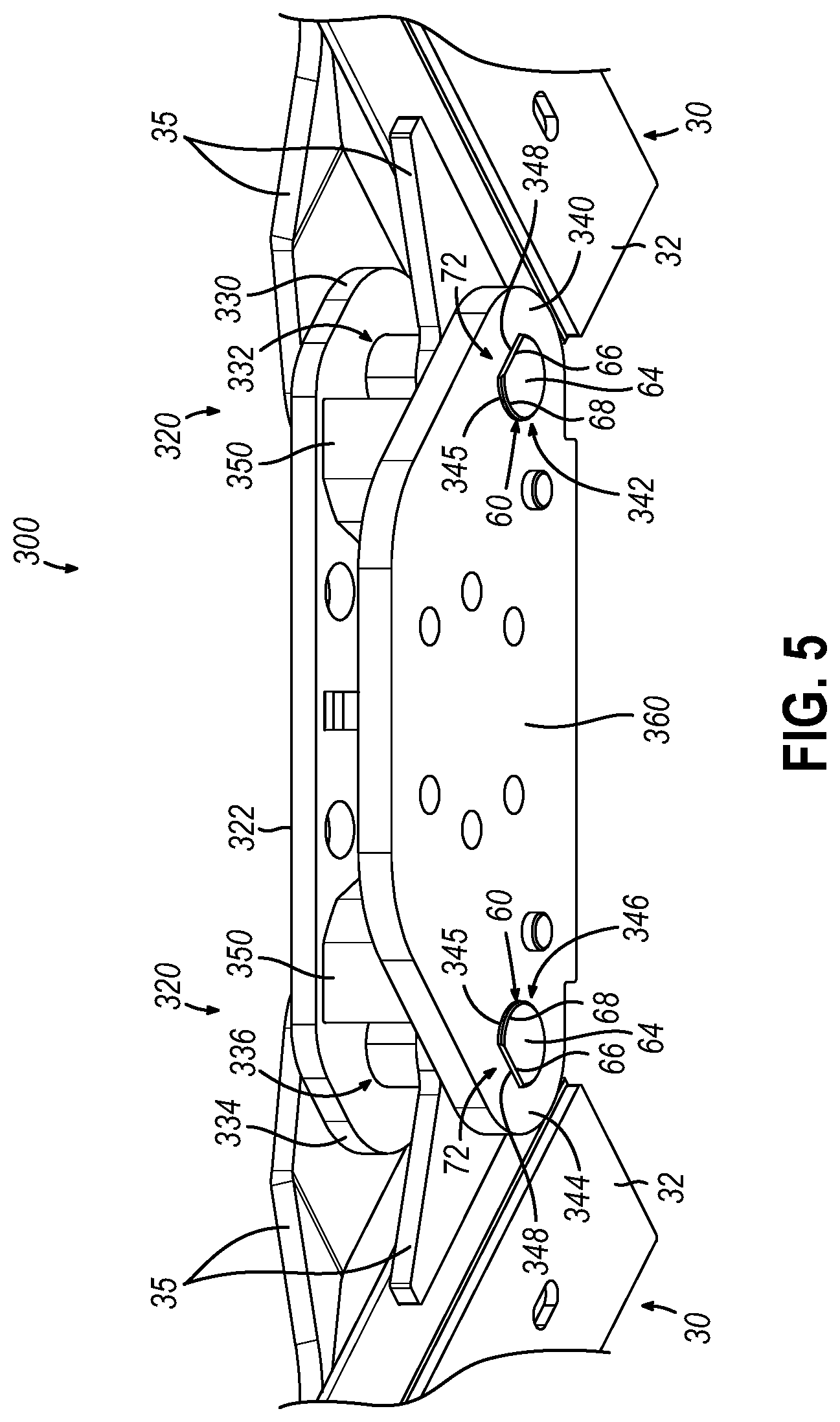 Patent US12129158 Figure 7 – Lift superstructure arm pin