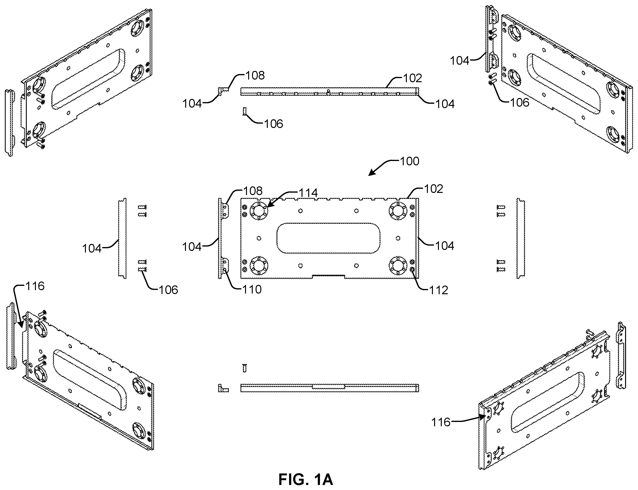 Patent US12129159 Figure 1 – Systems and methods for modular carriage width adjustment