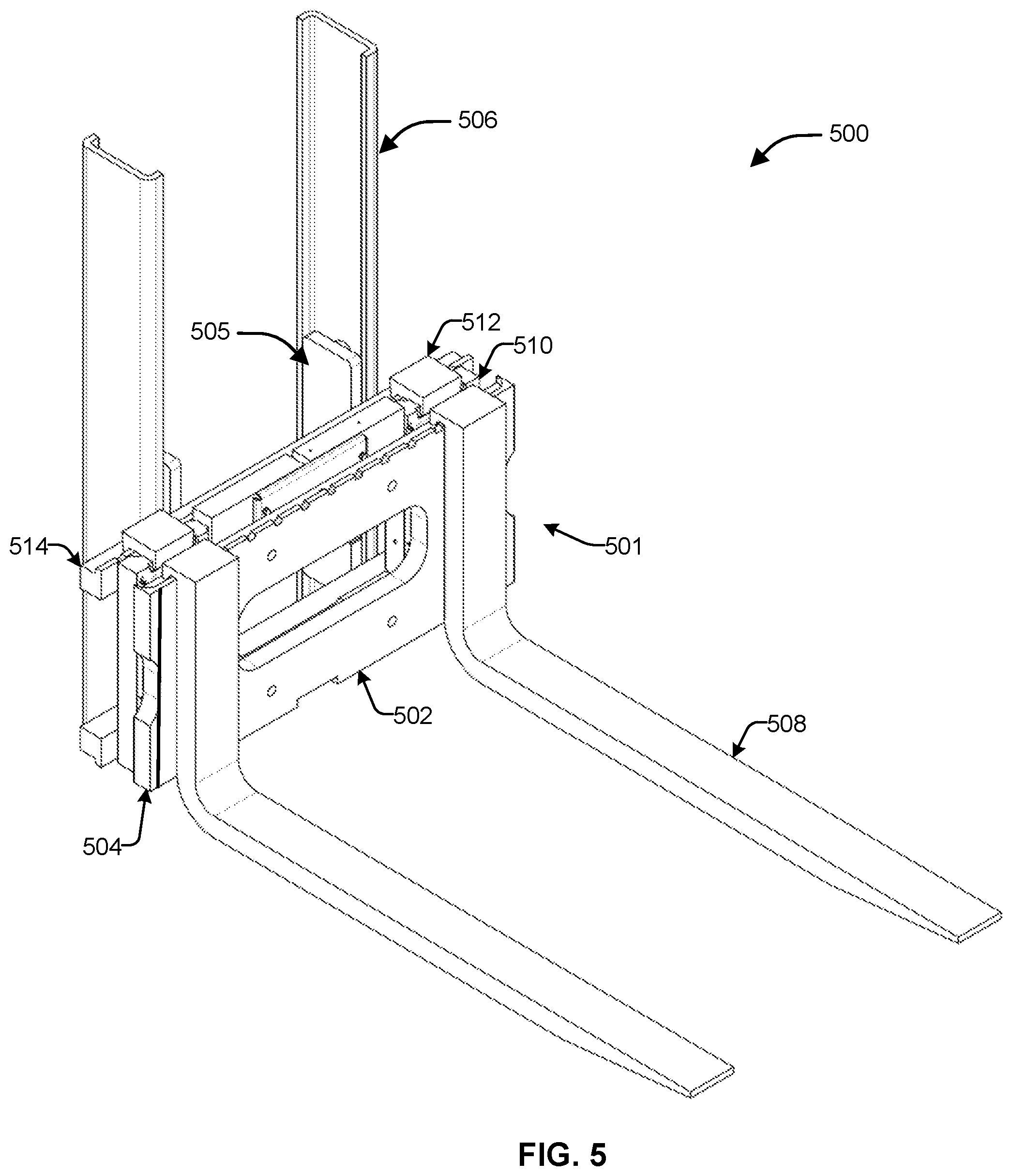 Patent US12129159 Figure 9 – Systems and methods for modular carriage width adjustment