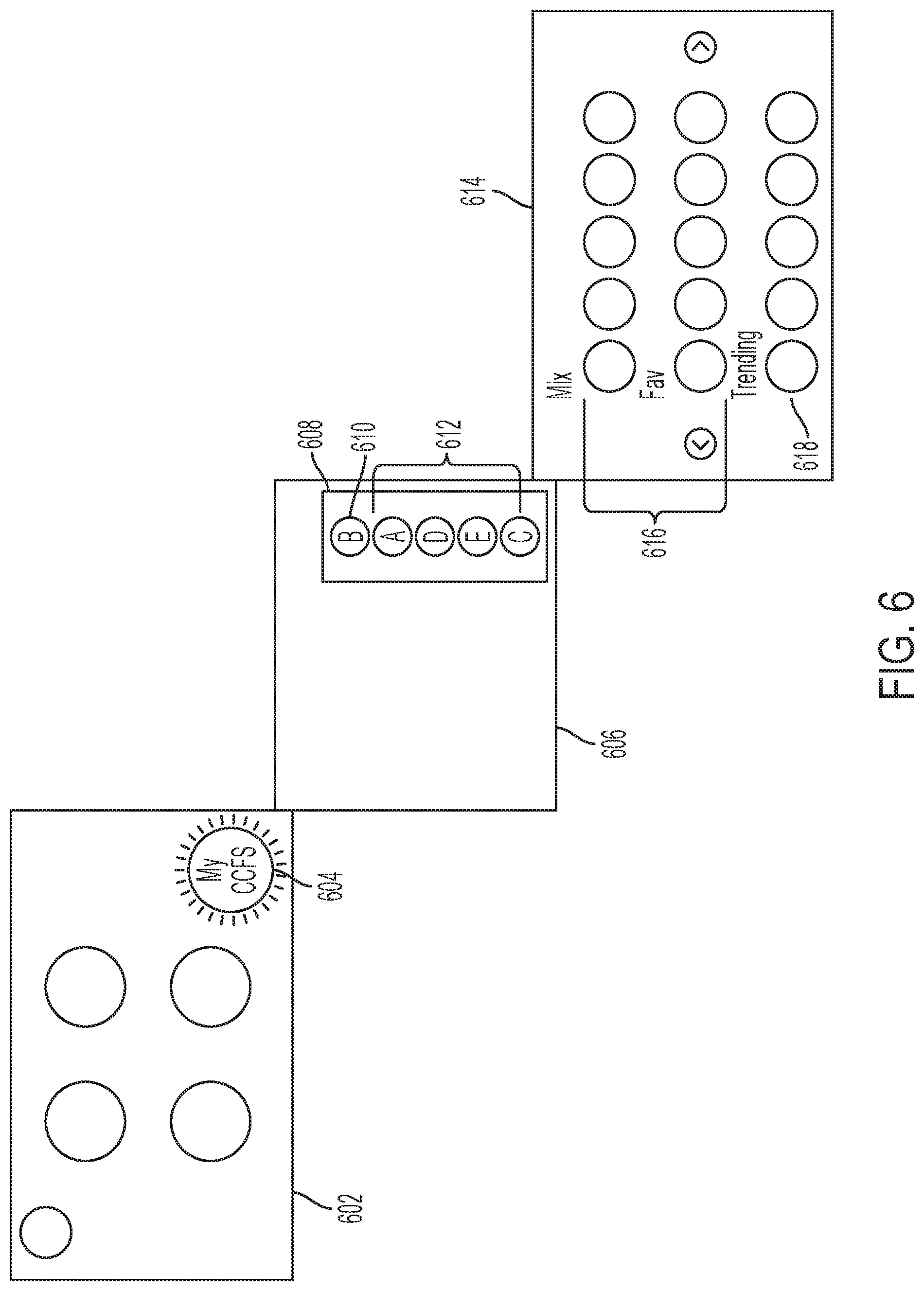 Patent US12129163 Figure 6 – Remote beverage selection with a beverage dispenser