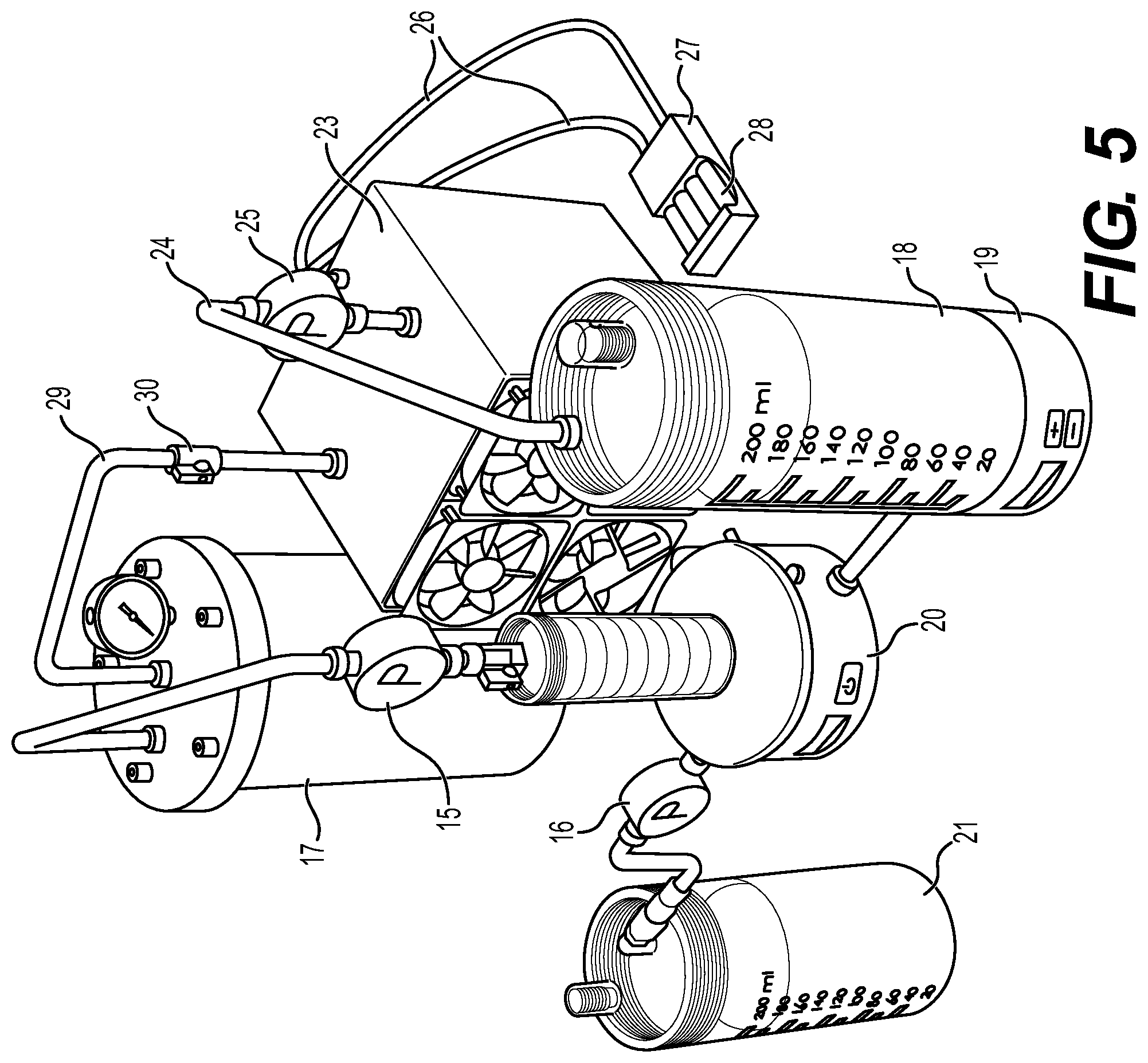 Patent US12129173 Figure 5 – Dual hydrogen and suspension production system using magnesium-aluminum based effervescent tablets