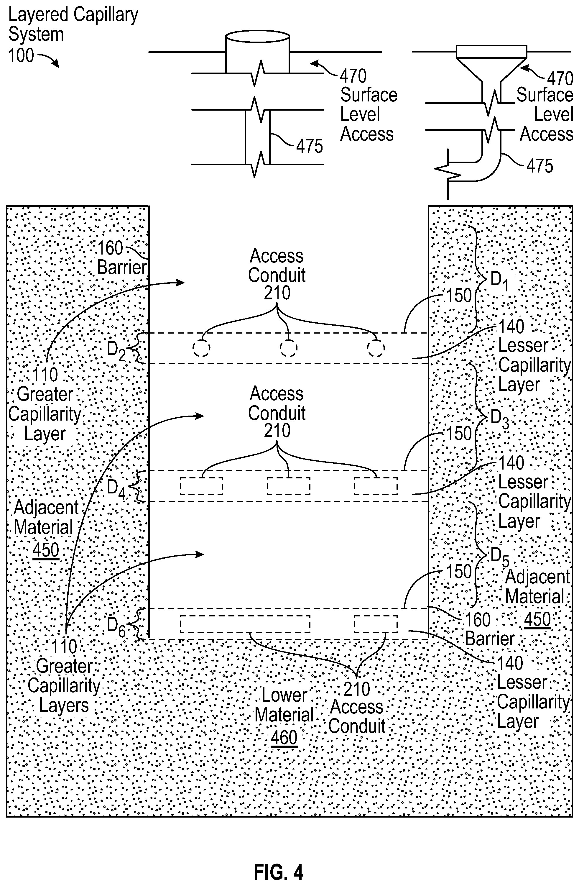 Patent US12129195 Figure 4 – Layered capillary wetting