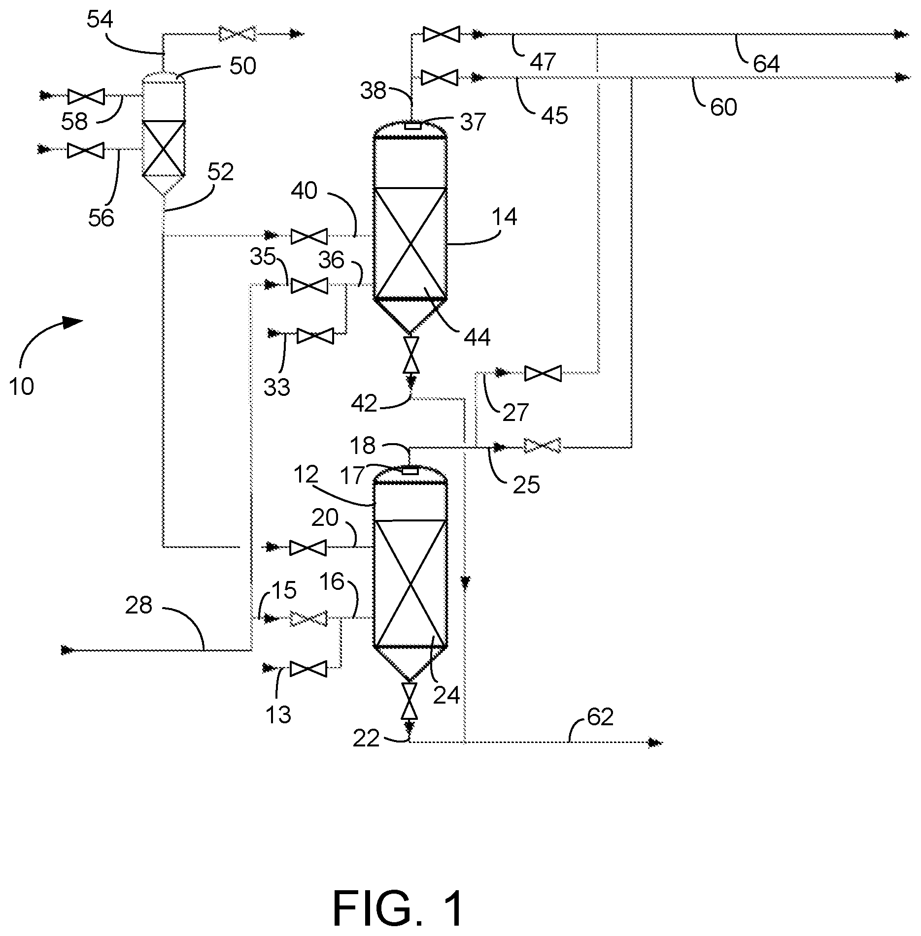 Patent US12129231 Figure 1 – Process and apparatus for scrubbing a hydrocarbon gas stream