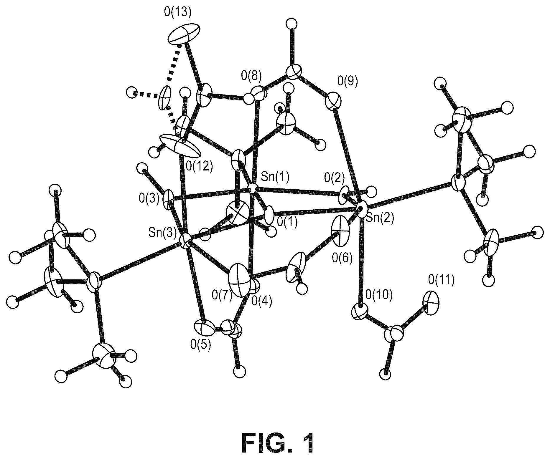 Patent US12129271 — Organotin clusters, solutions of organotin clusters, and application to high resolution patterning — Figure 1