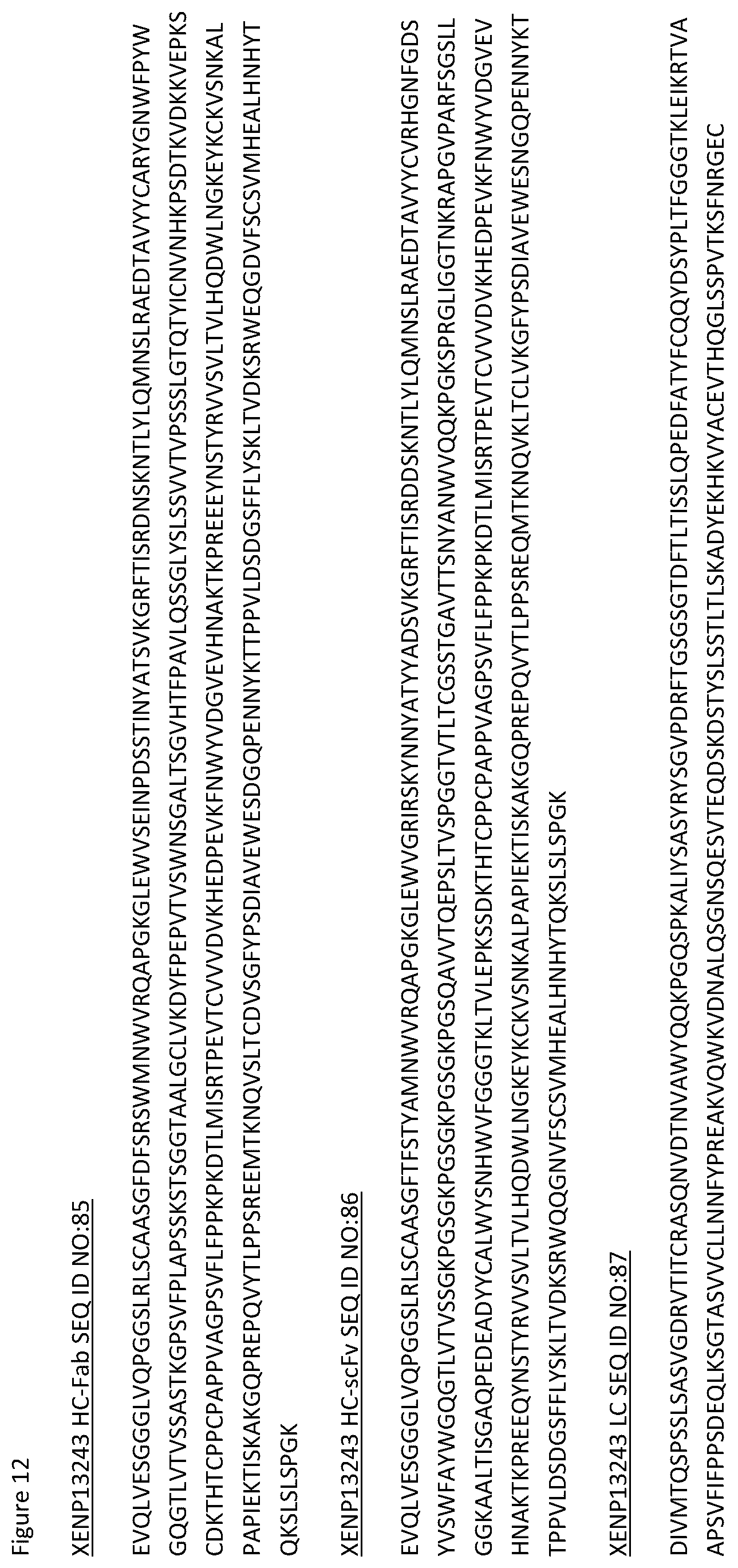 Patent US12129309 Figure 13 – Heterodimeric antibodies that bind CD3 and CD38