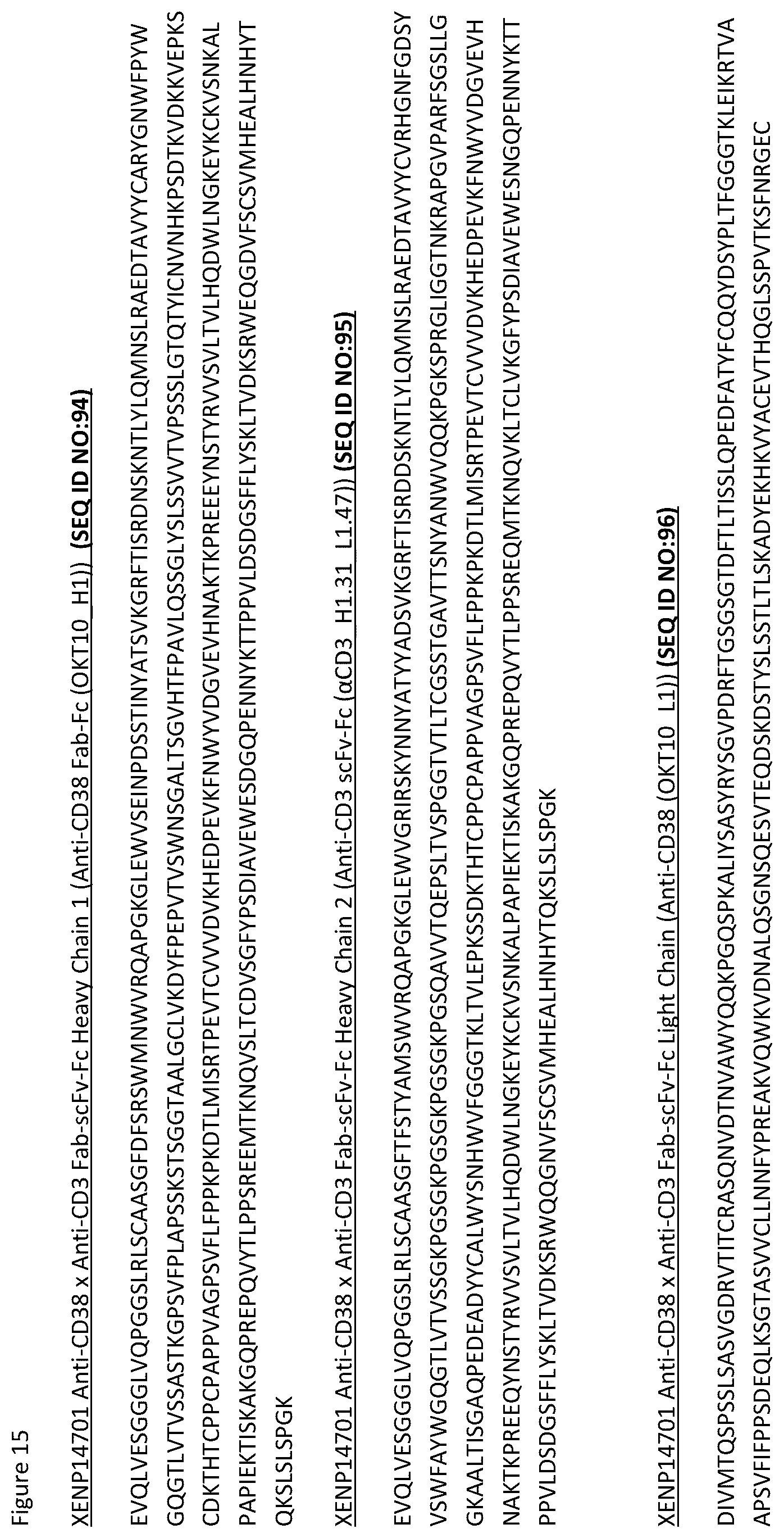 Patent US12129309 Figure 16 – Heterodimeric antibodies that bind CD3 and CD38