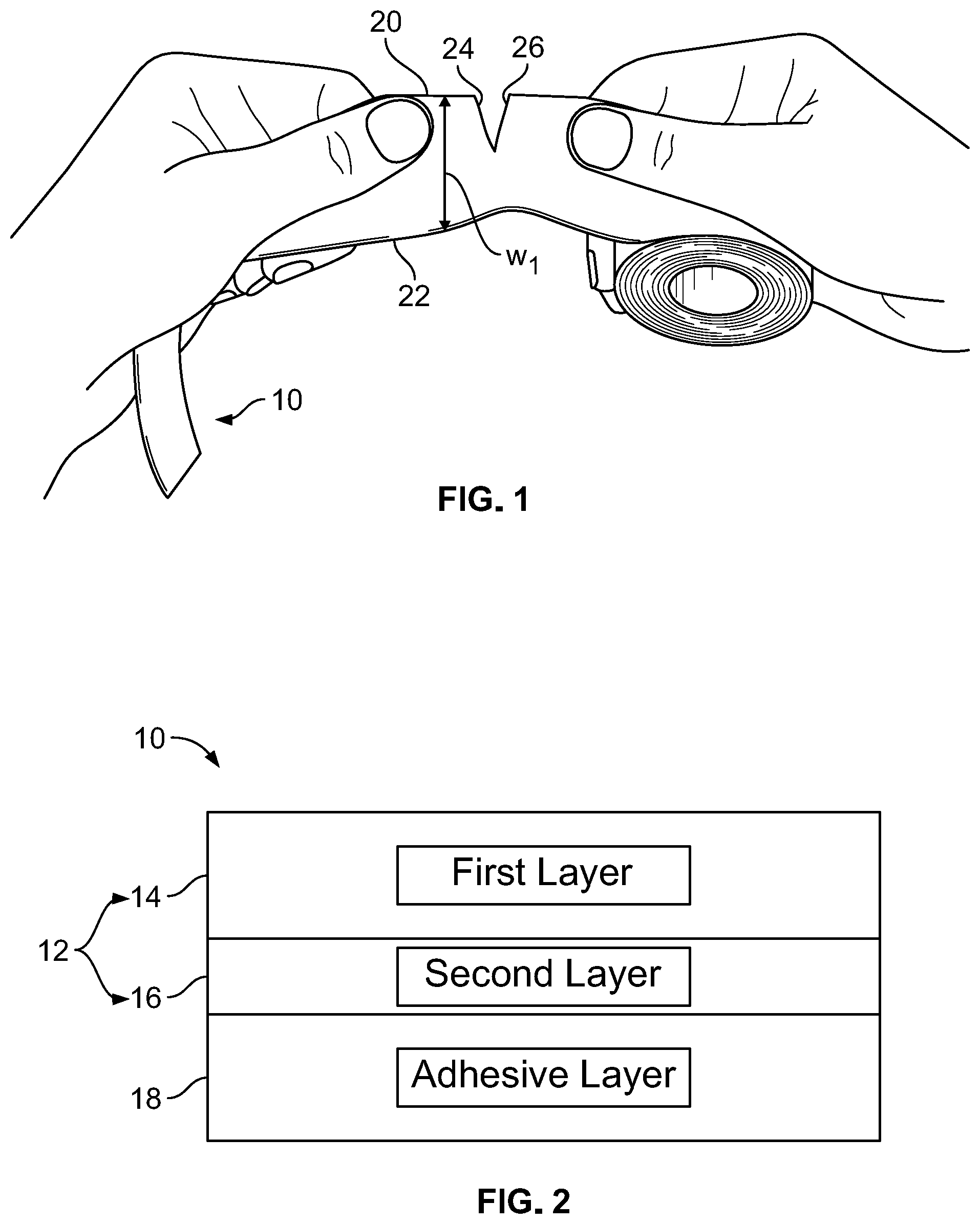 Patent US12129408 Figure 1 – Tape